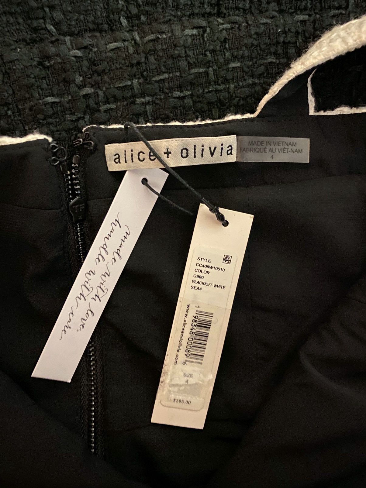 Alice + Olivia Alice and Olivia Mini Square Neck Dress size 4 Size S / US 4 / IT 40 - 16 Thumbnail