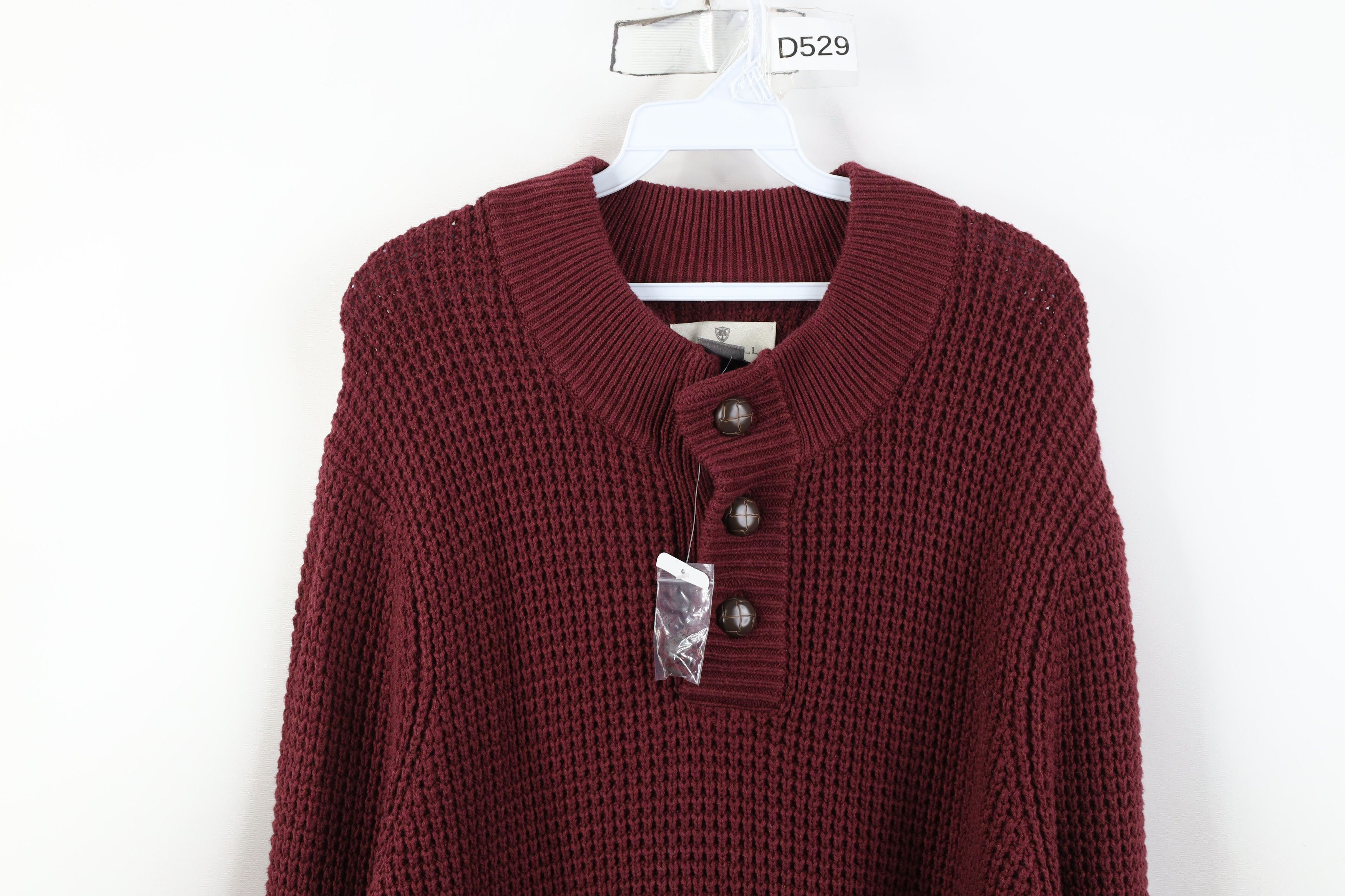 Vintage Deadstock Vintage Y2K Heavyweight Thermal Henley Sweater Size US XXL / EU 58 / 5 - 2 Thumbnail