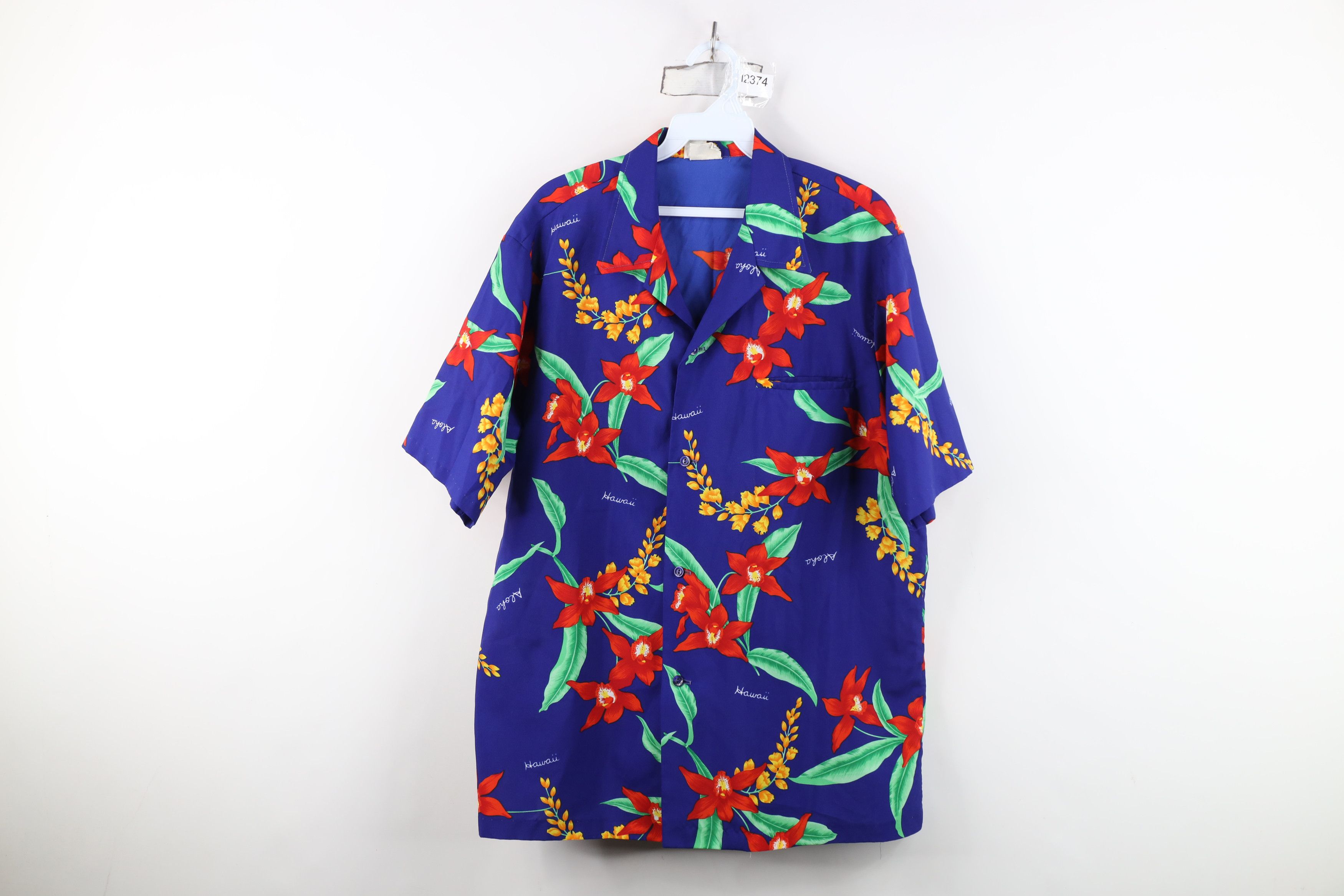 Vintage Vintage 60s Streetwear Flower Camp Collar Button Shirt USA Size US L / EU 52-54 / 3 - 1 Thumbnail