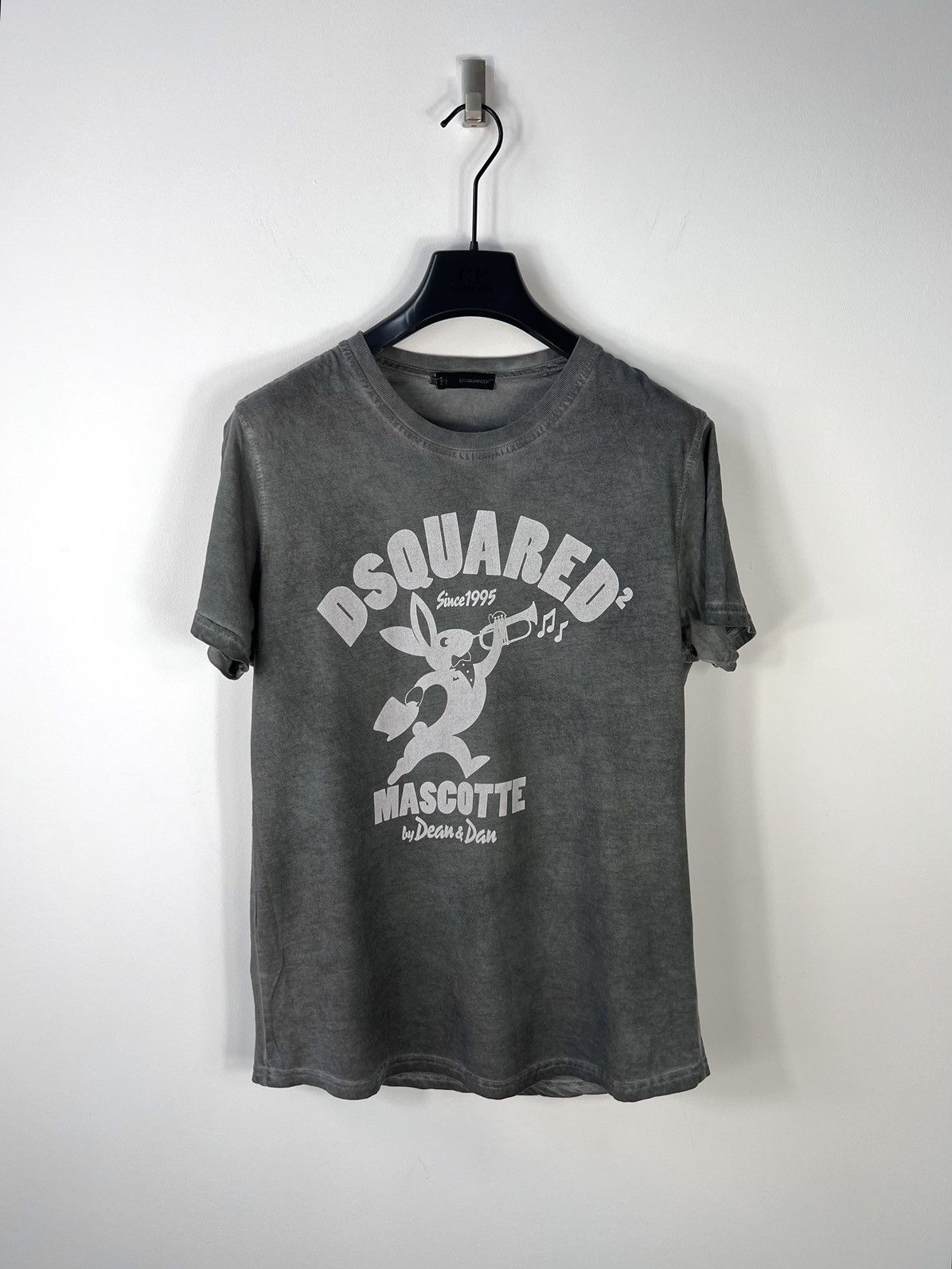 Dsquared2 Dsquared2 Rabbit Mascotte T-shirt Washed Grey Luxury Rare Size US M / EU 48-50 / 2 - 1 Thumbnail