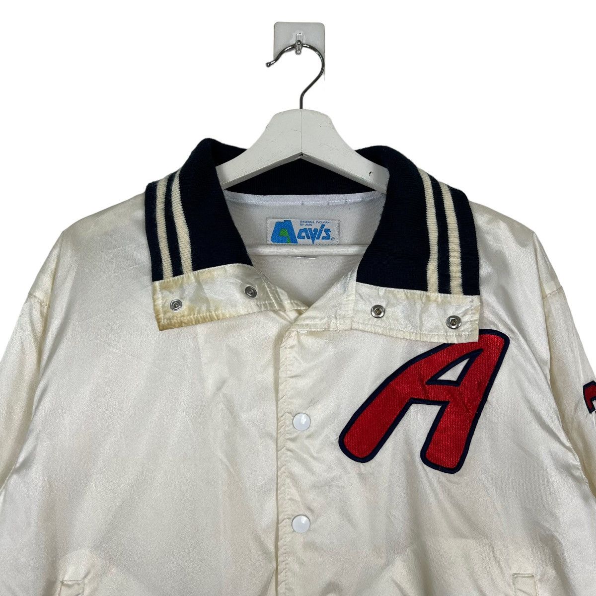 Japanese Brand 🔥 BASEBALL EVOLVIAN BY AVIS SATIN BOMBER JACKET Size US M / EU 48-50 / 2 - 3 Thumbnail