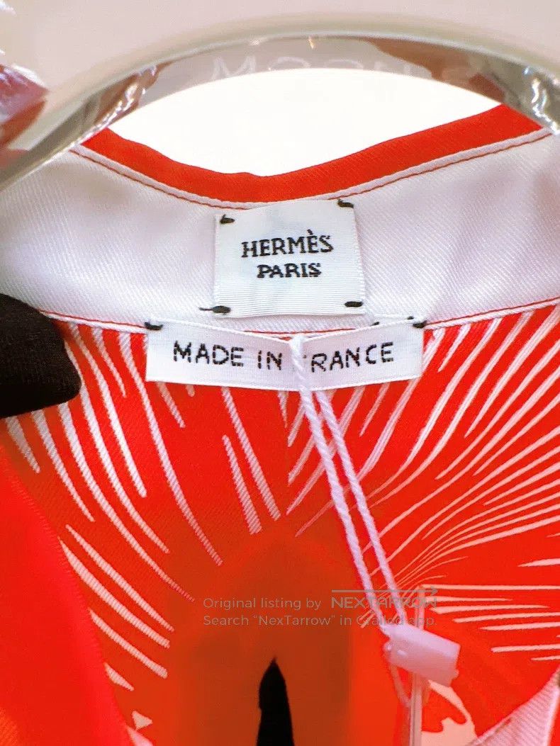 Hermes Hermes Red silk suit pants Size XS / US 0-2 / IT 36-38 - 4 Thumbnail