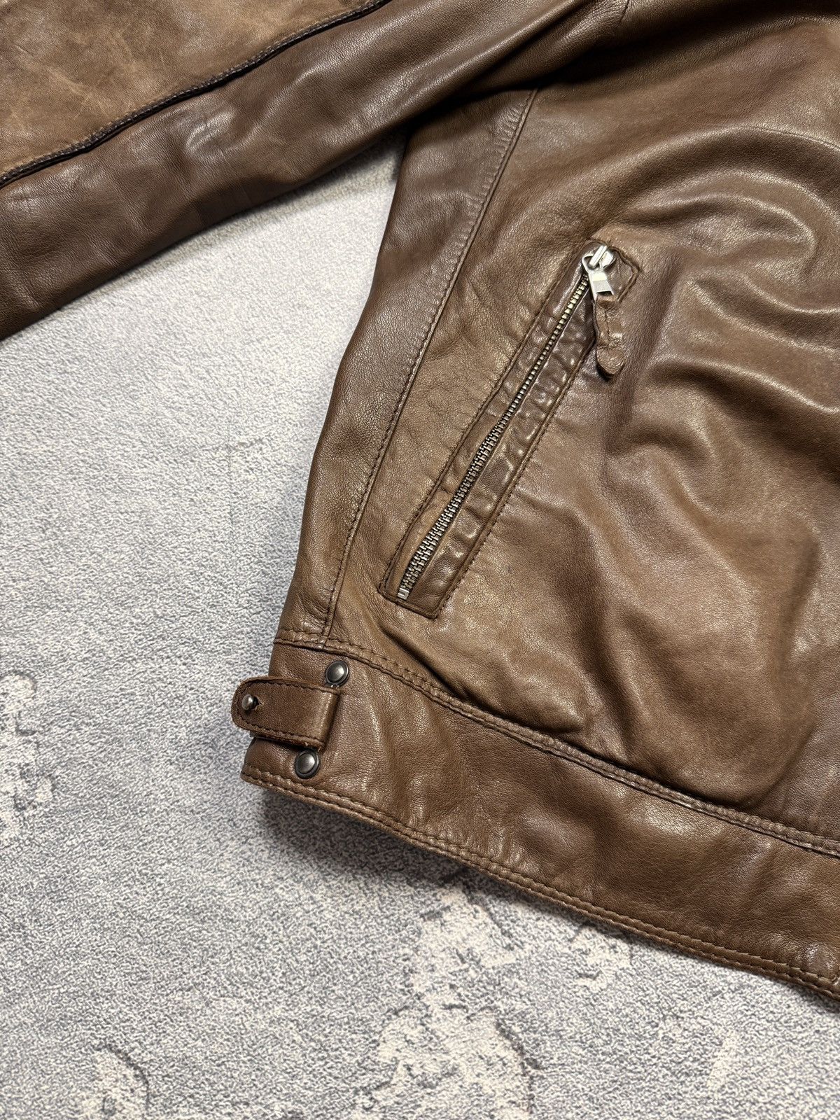 Gimo's Gimos Pelle Leather Bomber Jacket Japanse Style Size US L / EU 52-54 / 3 - 6 Thumbnail