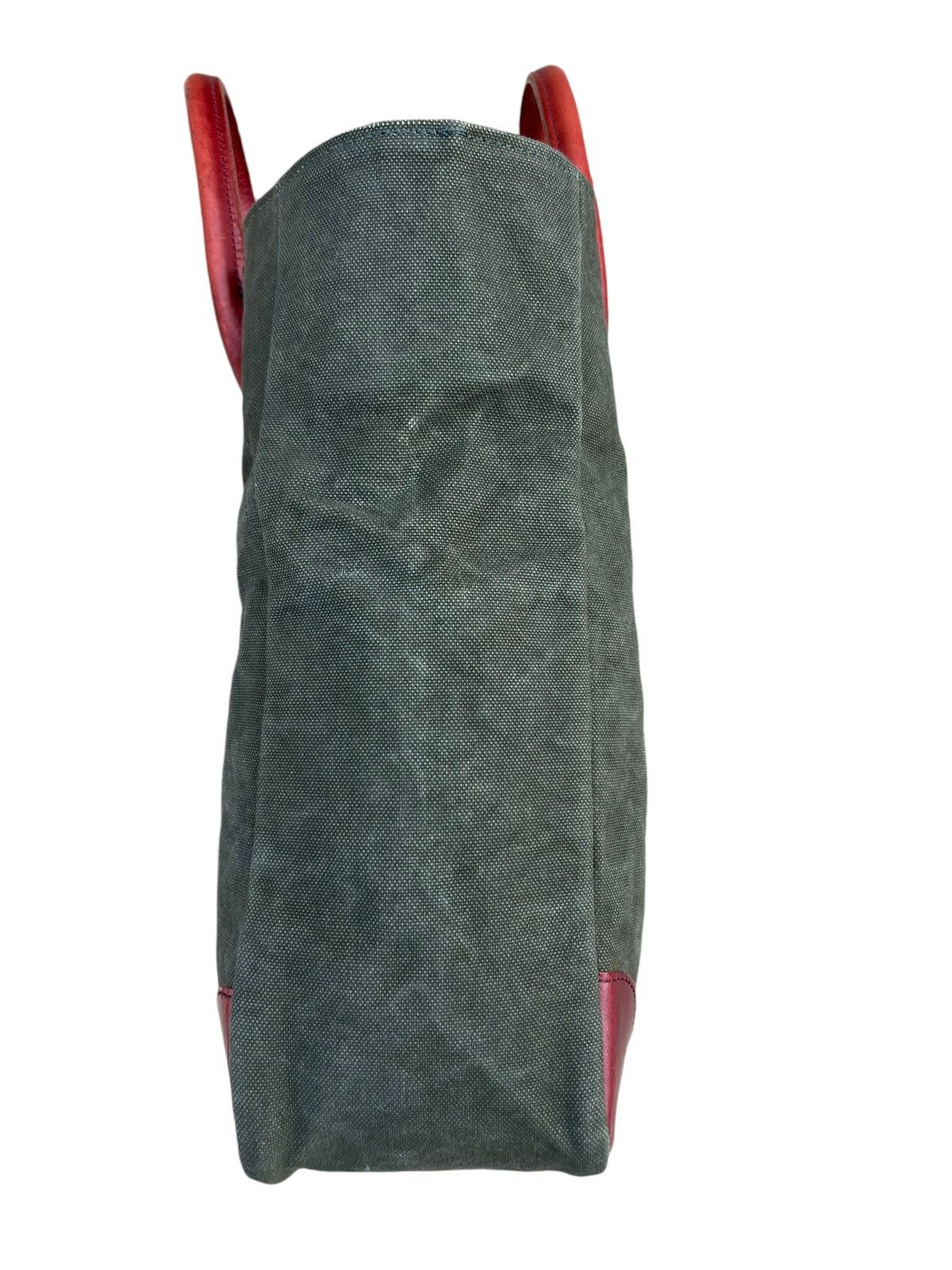 Canvas Vintage Hinomoto Japan Hard Canvas Leather Tote Bag Size ONE SIZE - 14 Thumbnail