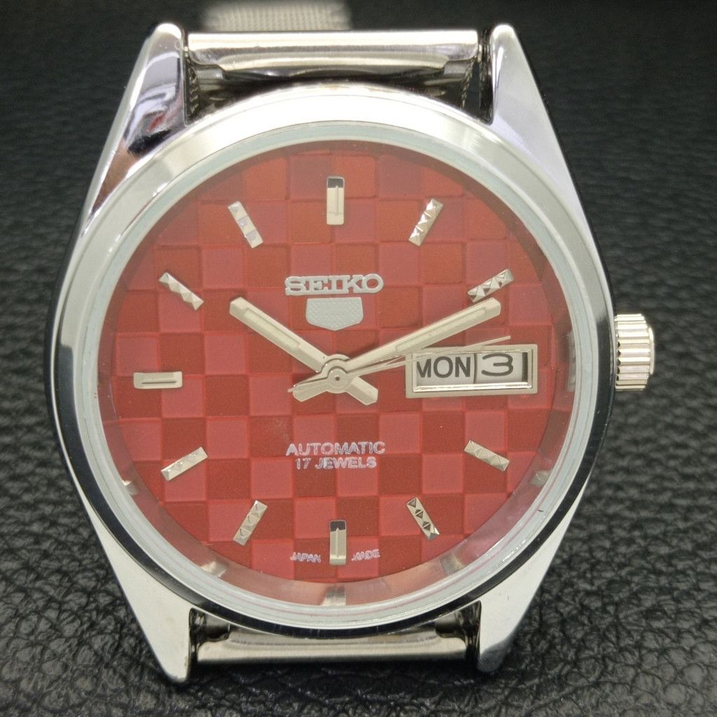Seiko REFURBISHED VINTAGE SEIKO 5 AUTO JAPAN MENS WATCH a440236 Size 38 - 3 Thumbnail
