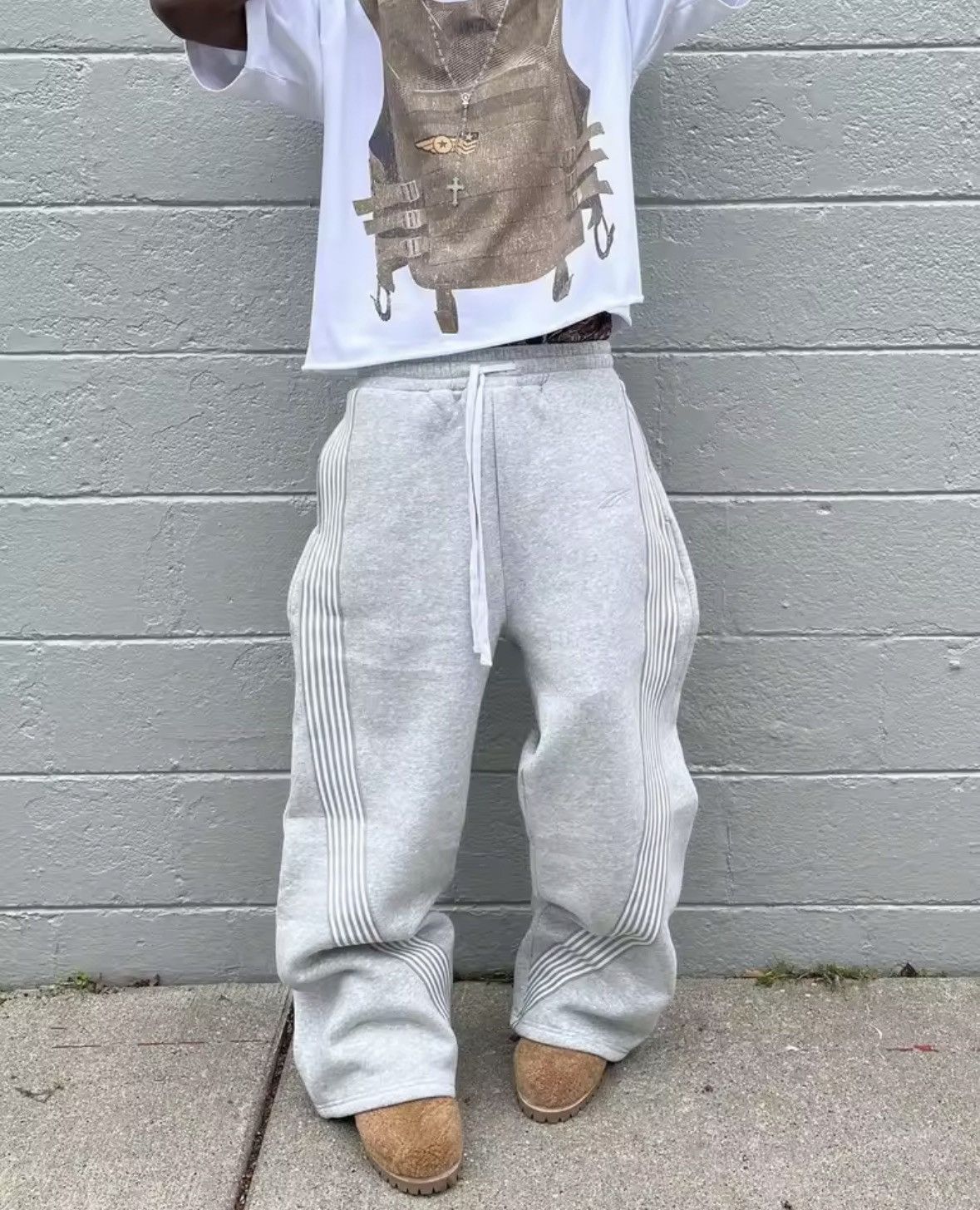 Reebok Grey reebok sweats Size US 43 - 3 Thumbnail