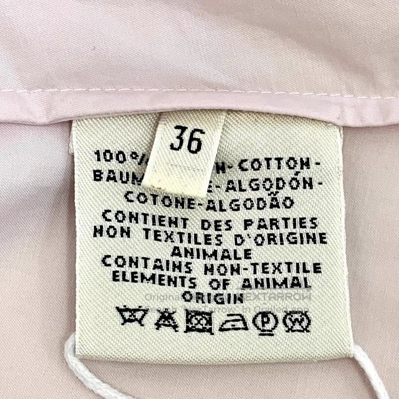 Hermes Hermes Light pink cotton V-neck long-sleeve tunic top Size XS / US 0-2 / IT 36-38 - 6 Thumbnail