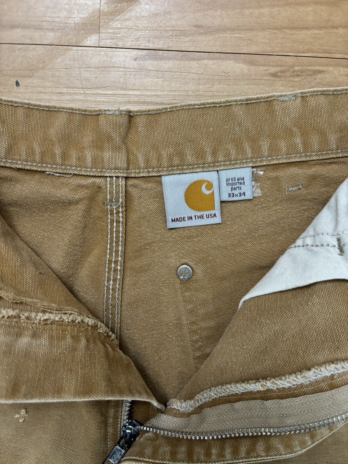 Carhartt 🏷Vintage Carhartt Double-Knee Workwear Pants (33x34) Size US 33 - 5 Thumbnail