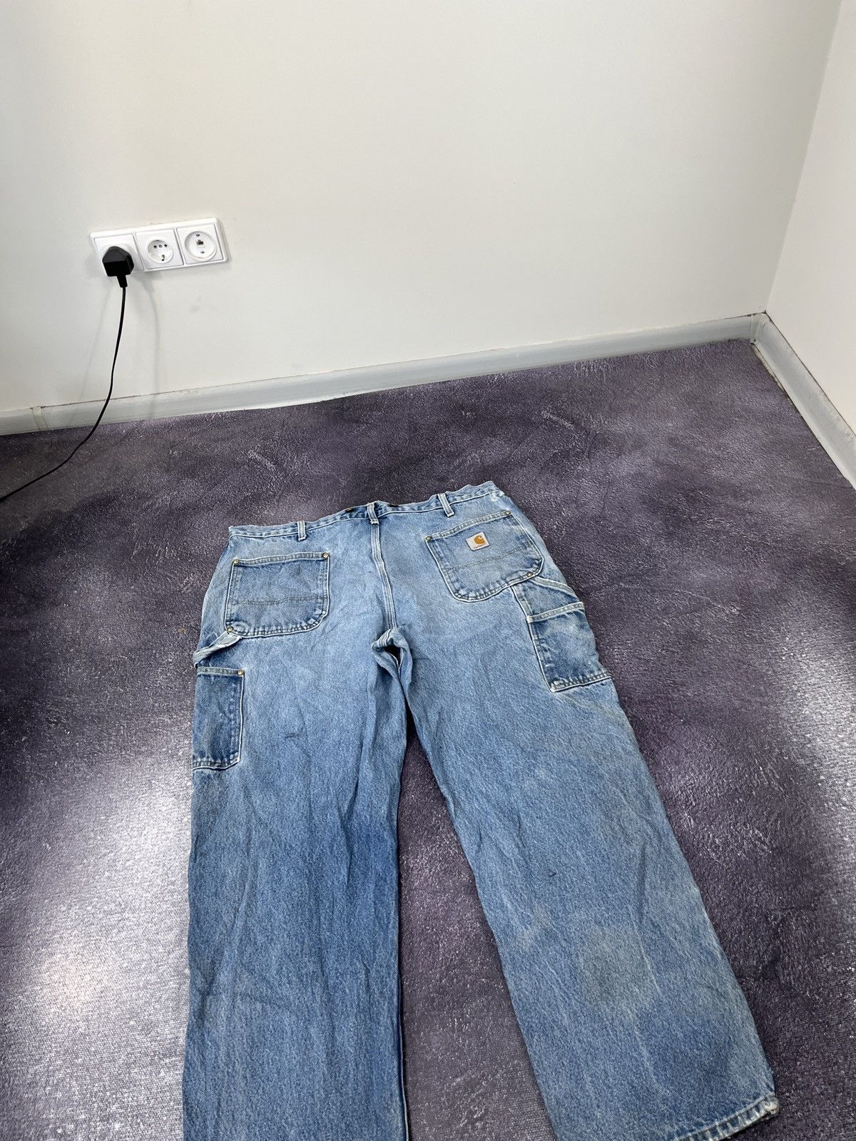 Carhartt Vintage 90s Carhartt Double Knee Faded Baggy Pants Jeans Size US 40 / EU 56 - 15 Thumbnail