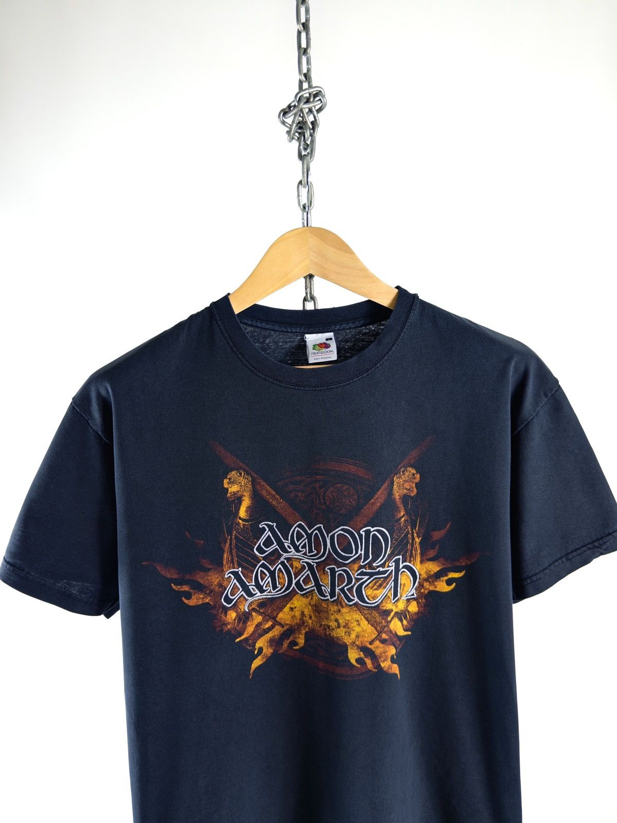 Band Tees 00s Vintage Amon Amarth Faded Rock Tee T-Shirt Size US L / EU 52-54 / 3 - 4 Thumbnail