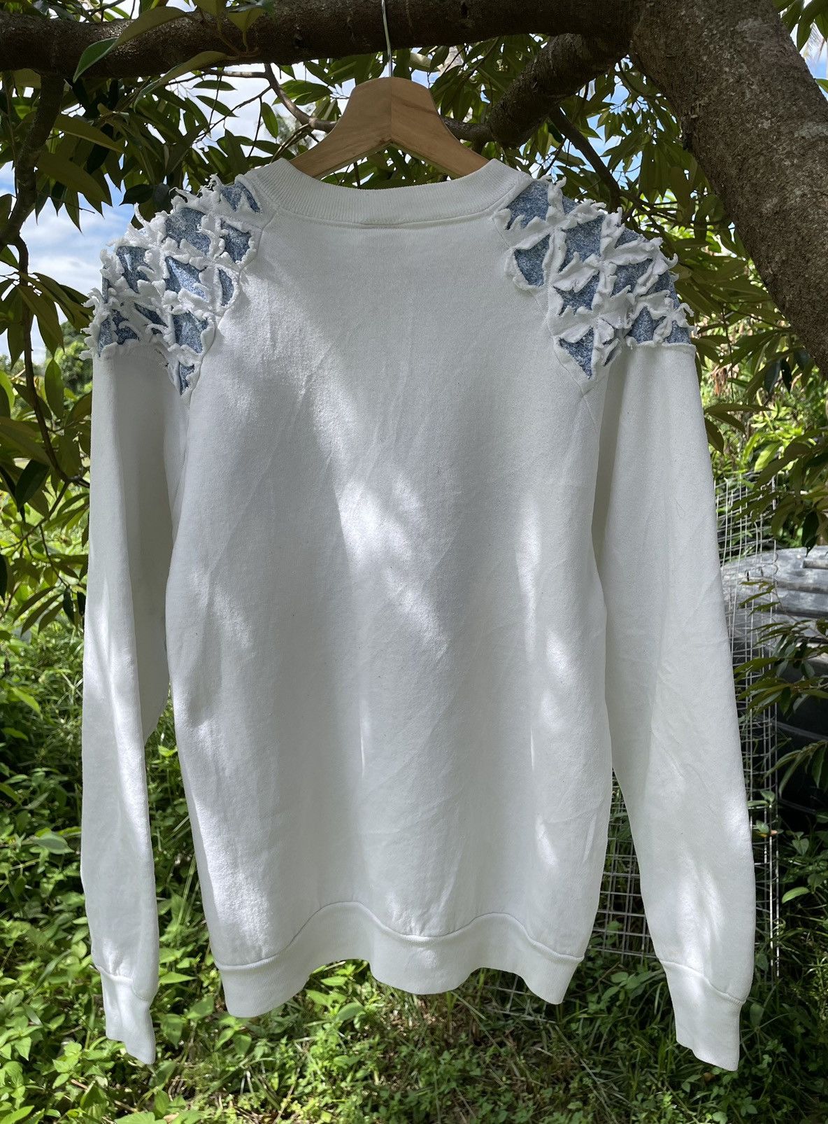 Fruit Of The Loom × Vintage Vintage Sweatshirt Distress Design Size US L / EU 52-54 / 3 - 3 Thumbnail