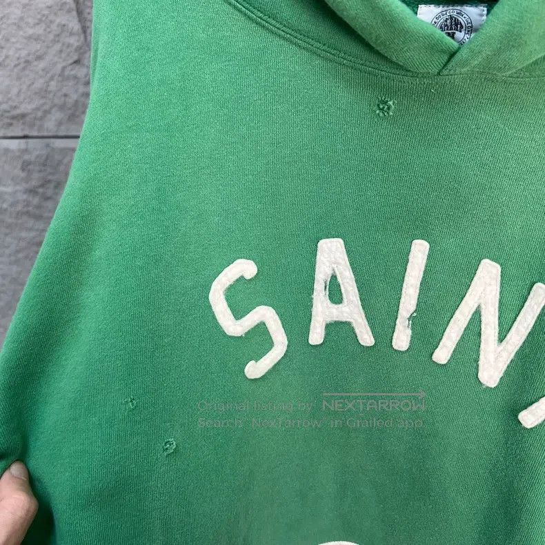 Saint Michael Saint Michael Color-Block Old Letter Print Hoodie Size US XL / EU 56 / 4 - 4 Thumbnail