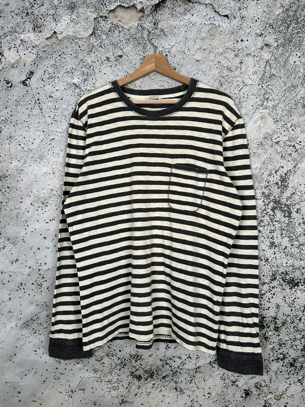Designer NN07 Striped Sweatshirt Longsleeve Minimalist Scandi Hype Size US L / EU 52-54 / 3 - 1 Thumbnail