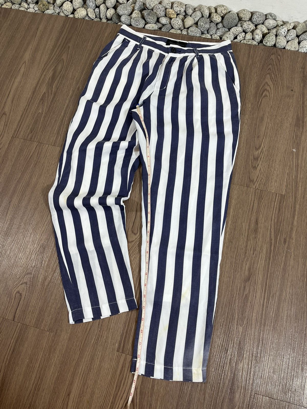 Hysteric Glamour Hysteric Glamour Blue/White Striped Pants Size US 28 / EU 44 - 17 Thumbnail