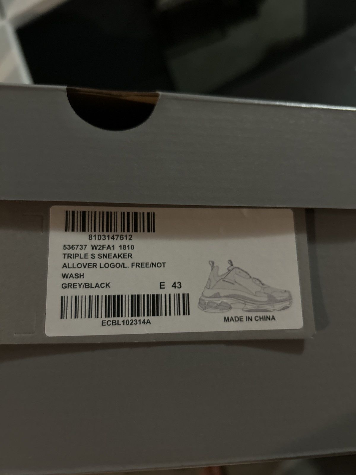 Balenciaga Balenciaga all over logo triple s grey Size US 10 / EU 43 - 7 Thumbnail