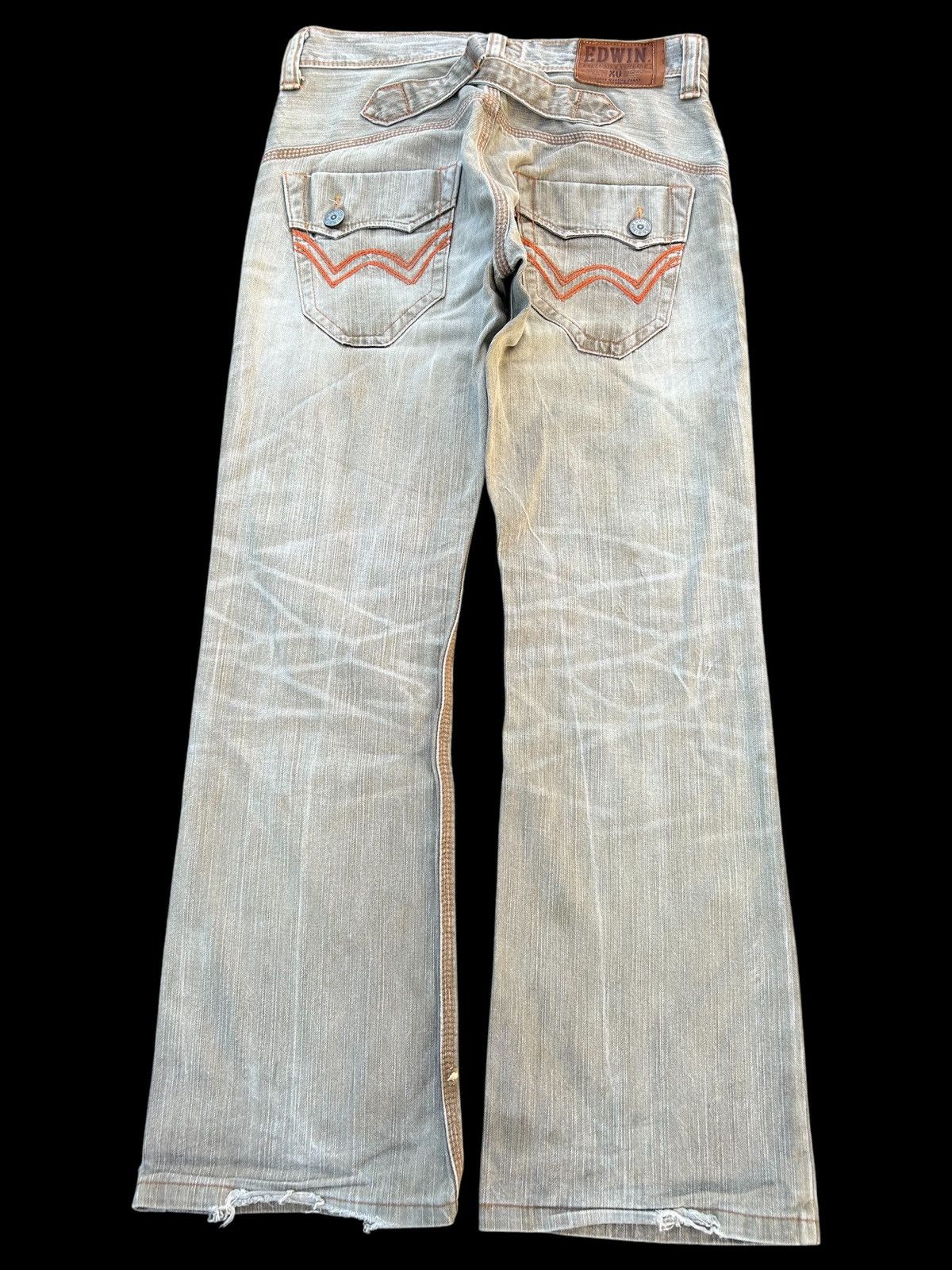 If Six Was Nine × KMRii × Le Grande Bleu (L.G.B.) Flare Edwin Exclusive Vintage Bucke Back Denim Jeans Size US 32 / EU 48 - 1 Thumbnail