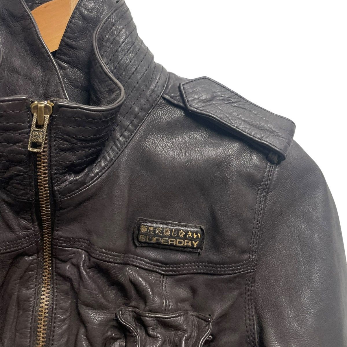 Superdry Super dry cargo leather jacket Size US S / EU 44-46 / 1 - 2 Thumbnail