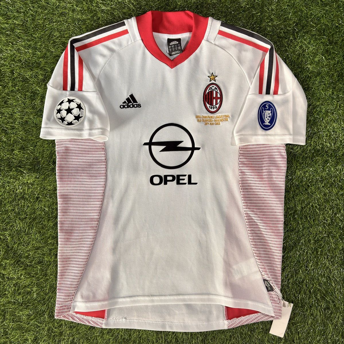 Adidas Ac Milan Away 2002-03 Champions League Final Shevchenko #9 Size US M / EU 48-50 / 2 - 1 Thumbnail