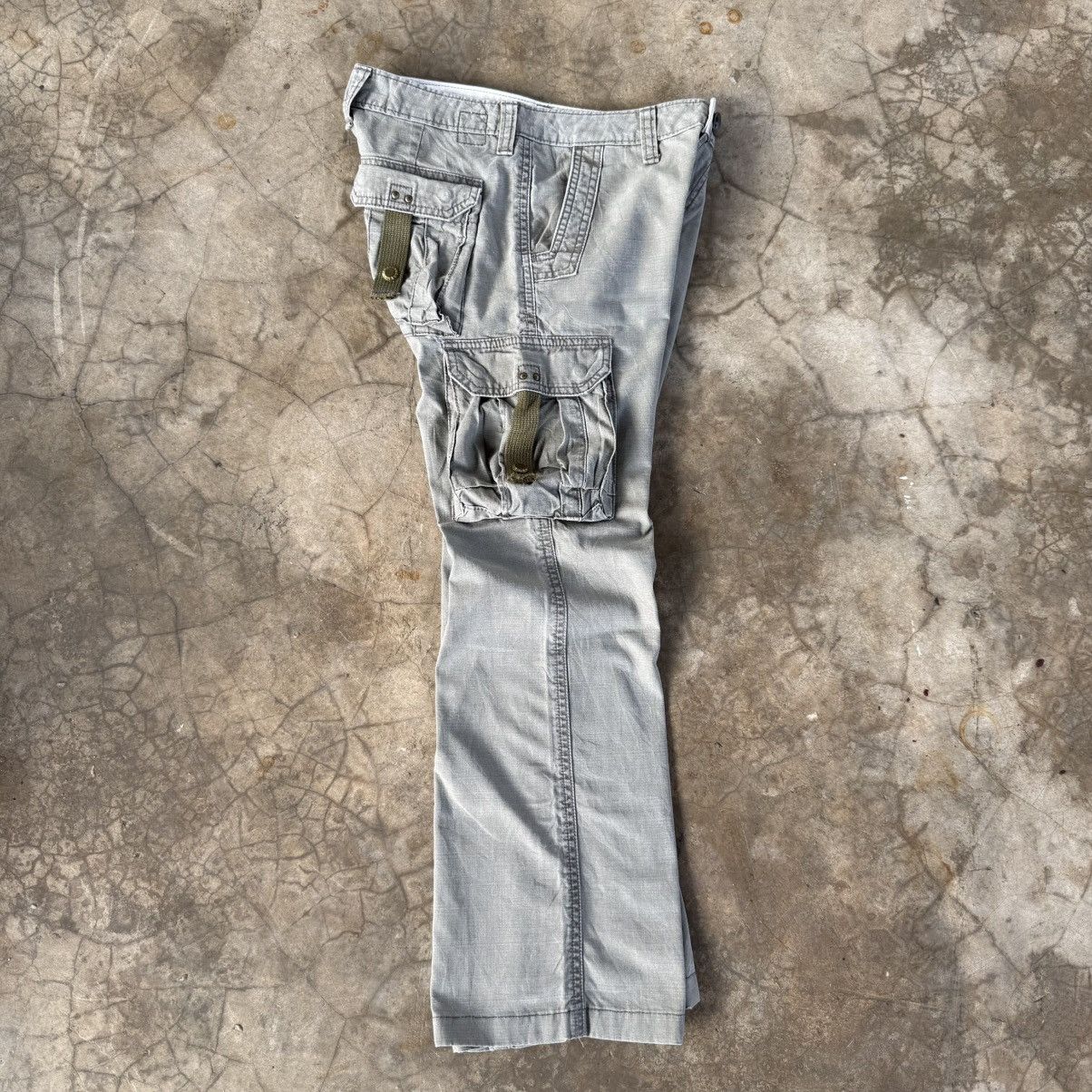 Japanese Brand Vintage Made in Nippon Flare Bootcut Cargo Pants W28 Size US 28 / EU 44 - 3 Thumbnail