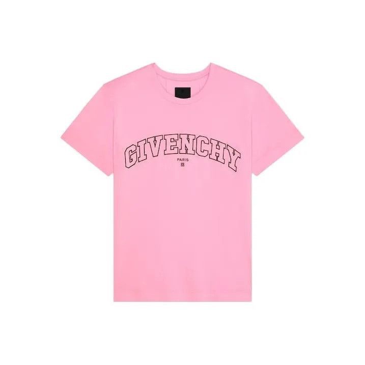 Givenchy Givenchy Givenchy Pink Embroidered Short Sleeve TShirt -25 Size US S / EU 44-46 / 1 - 1 Thumbnail