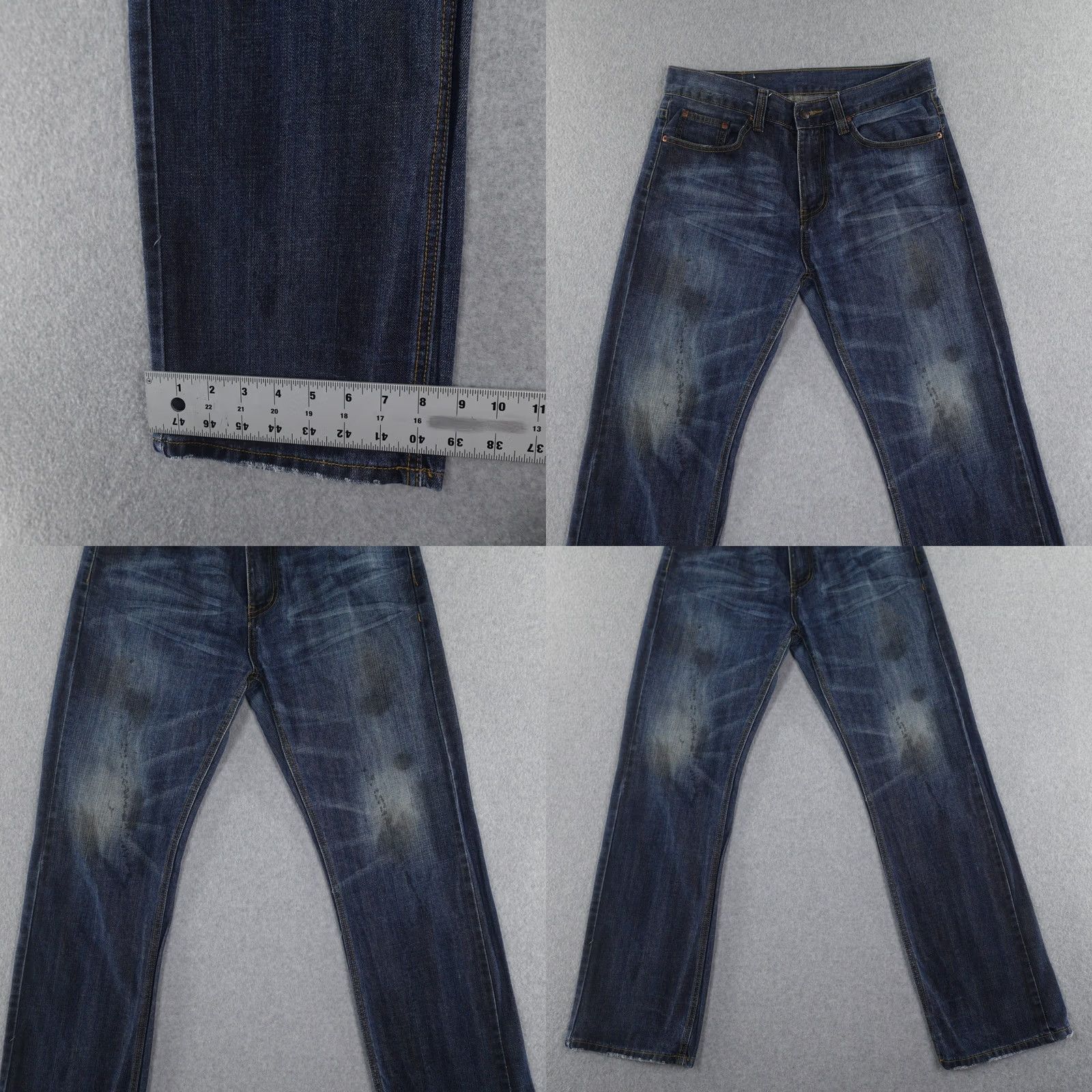 Levi's VINTAGE Levi's Jeans 523 Mens 30 (30X30) Straight Denim Blue Distressed Jeans Mens Size US 30 / EU 46 - 9 Thumbnail