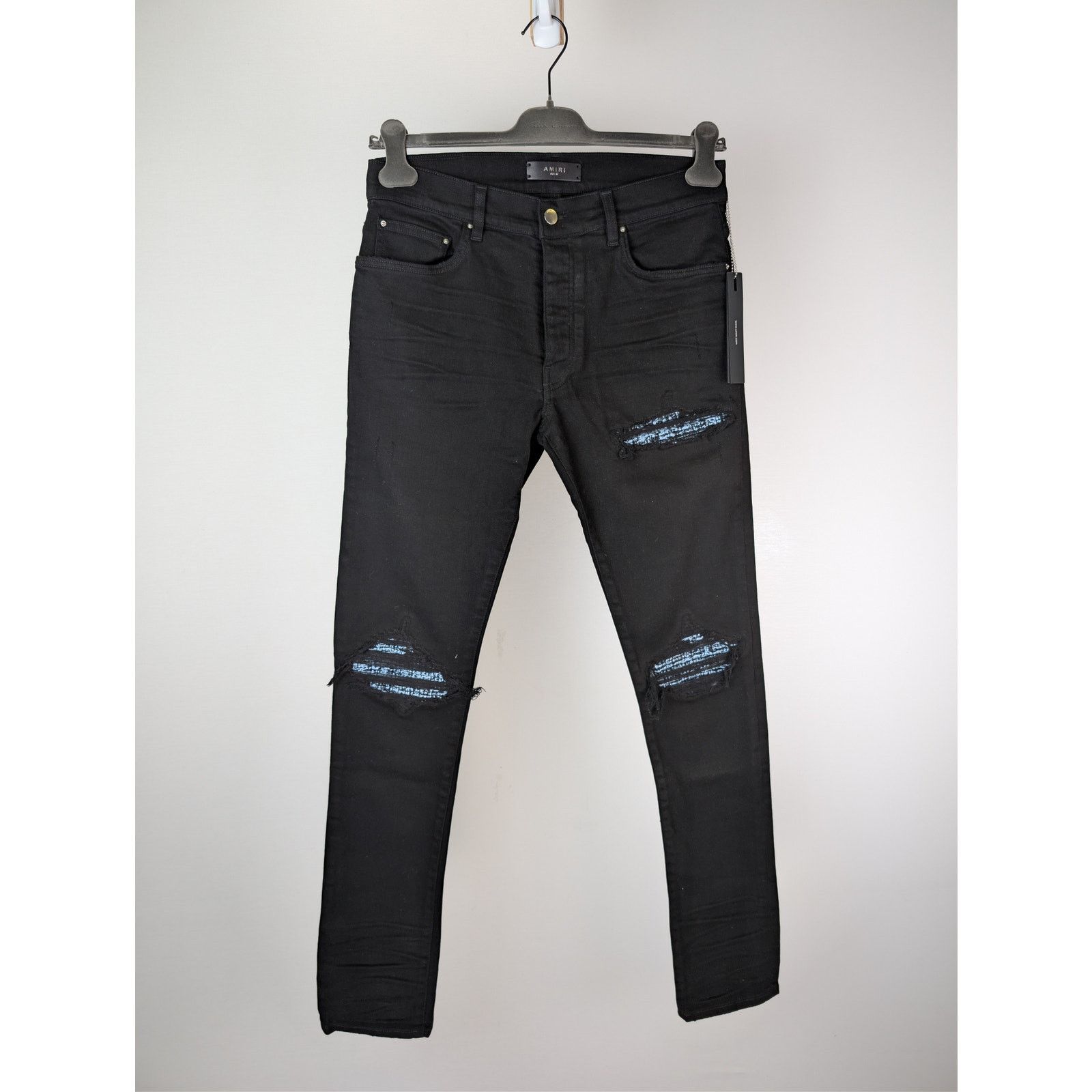 Amiri Amiri MX2 Denim Jeans Rough Black 34 Pop Smoke | Grailed