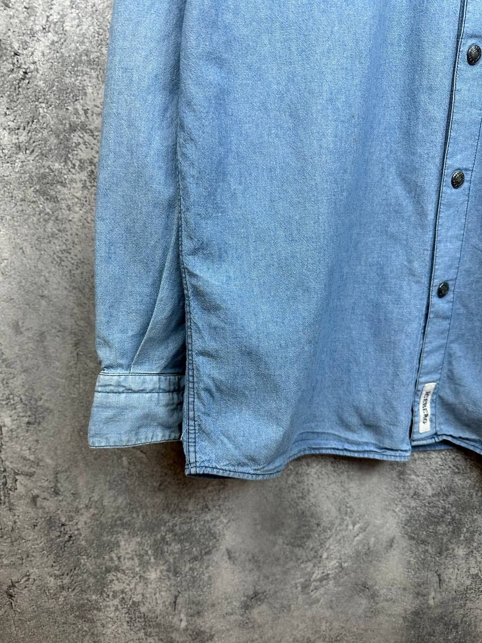 Iceberg ICEBERG Elvis Presley Denim Shirt Rare Vintage Italy Jeans Size US L / EU 52-54 / 3 - 6 Thumbnail