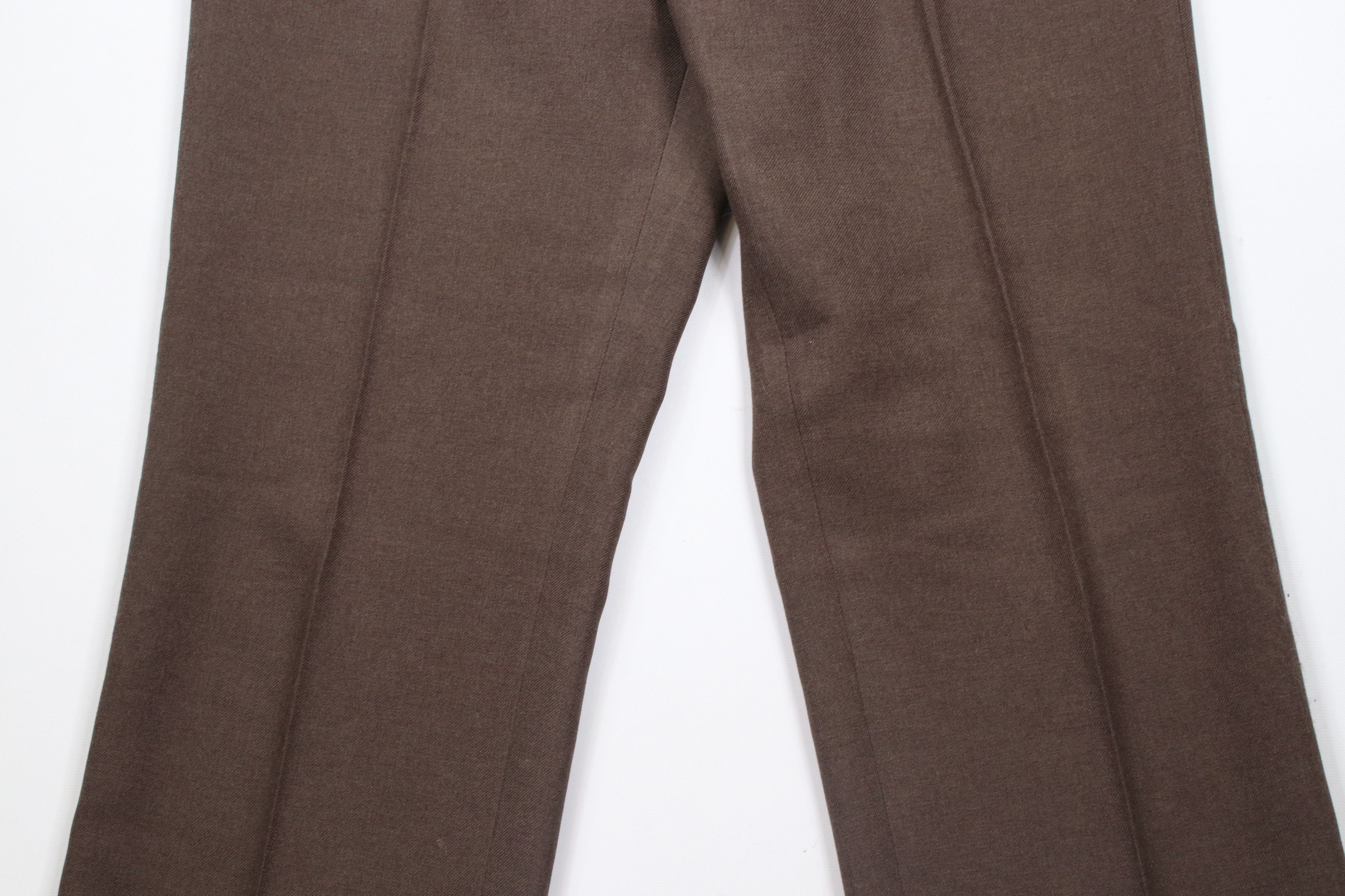 Vintage Vintage 70s Streetwear Flared Wide Leg Chino Pants Brown USA Size US 34 / EU 50 - 3 Thumbnail