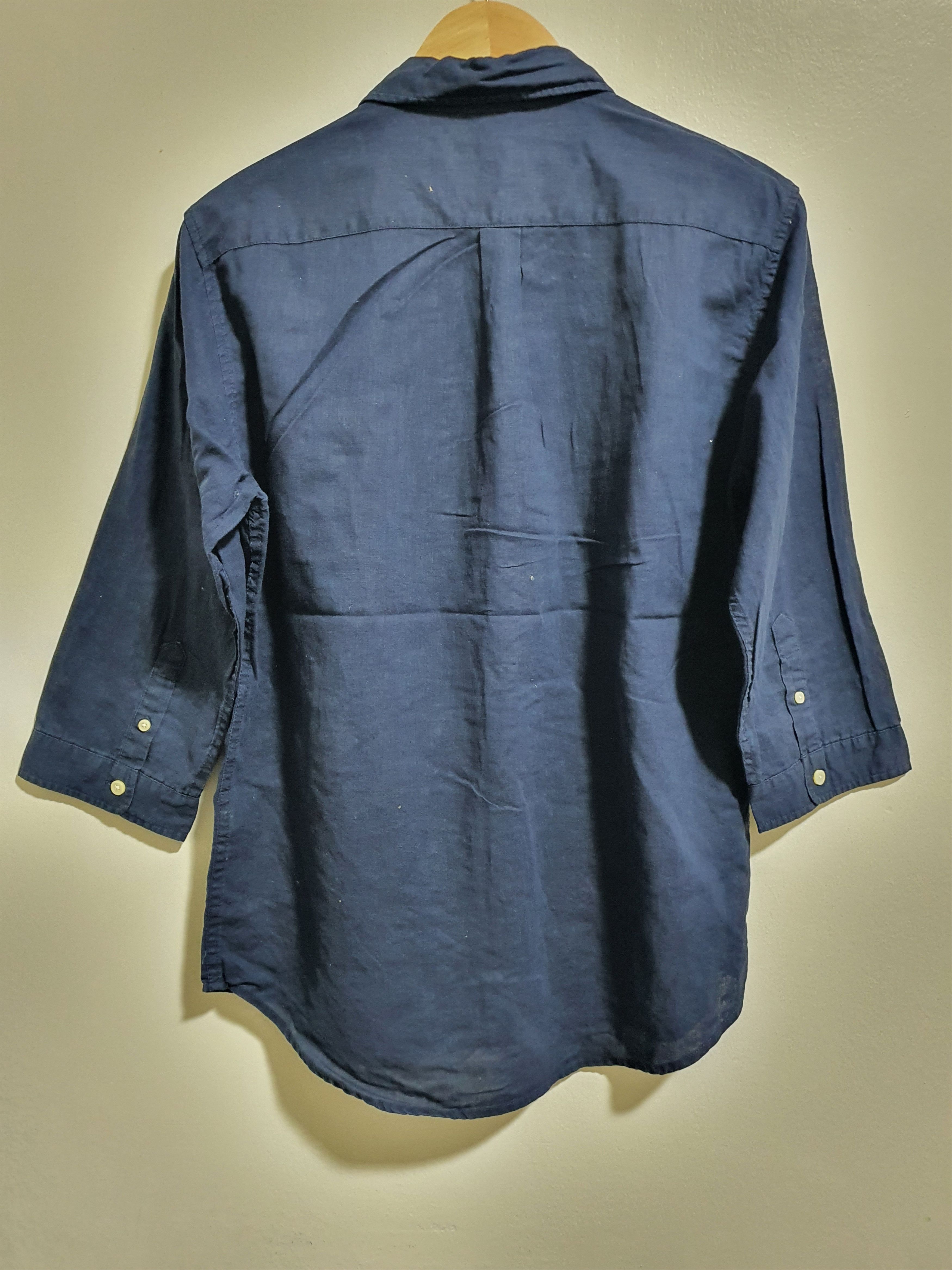 Global Work × Japanese Brand GLOBAL WORK 21/29 3QUARTER SLEEVE LINEN SHIRT Size L / US 10 / IT 46 - 3 Thumbnail
