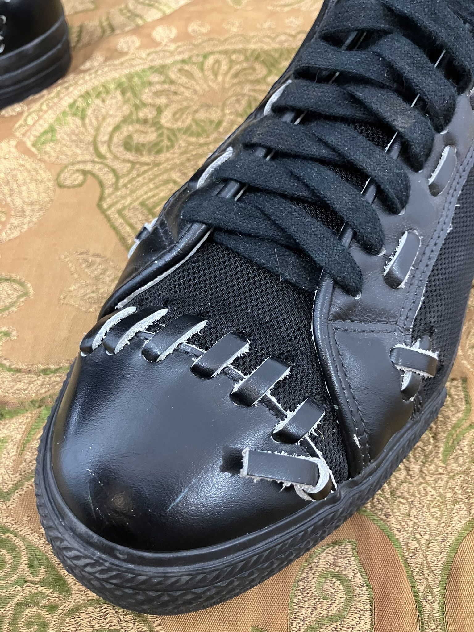 Comme des Garcons Comme des Garçons Black Deconstructed Leather | EU 41 Size US 11 / IT 41 - 4 Thumbnail