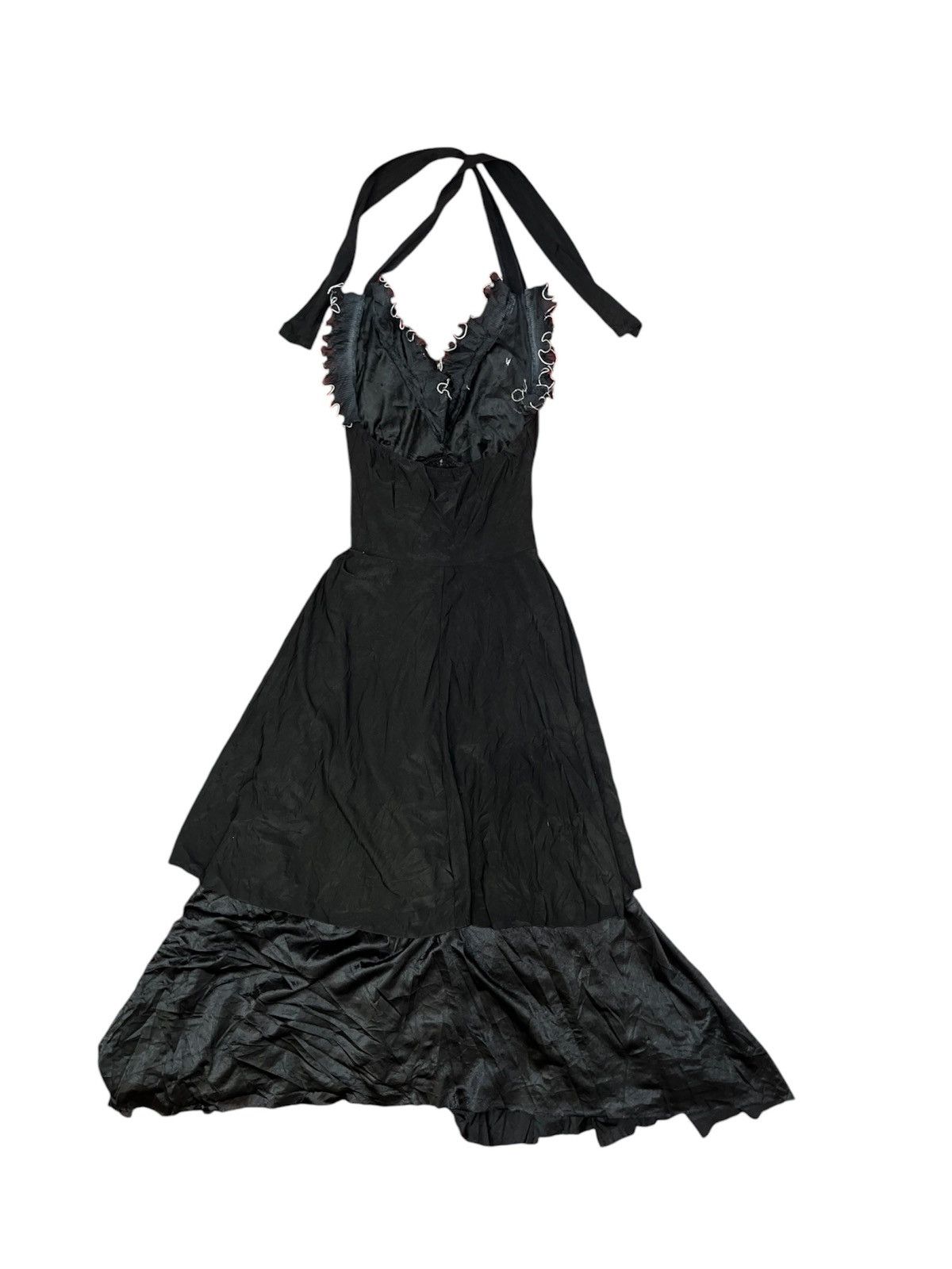 Japanese Brand Halter neck vampire long dress ❤️‍🔥🧛🏻‍♀️ Size S / US 4 / IT 40 - 2 Thumbnail