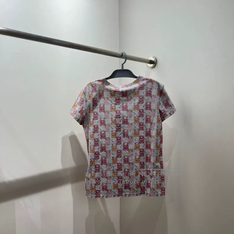 Hermes Hermes All-over Bow Knot Round Neck Short Sleeve Size XS / US 0-2 / IT 36-38 - 2 Thumbnail