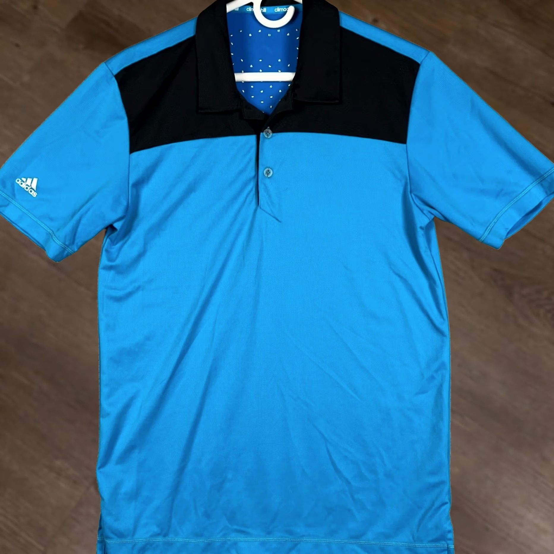 Adidas Adidas Climachill Polo Shirt Mens Small Blue Colorblock Performance Golf Size US S / EU 44-46 / 1 - 1 Thumbnail