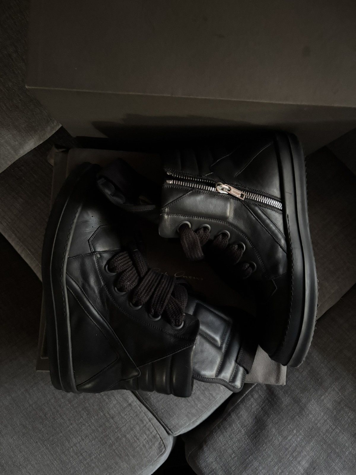 Rick Owens Rick Owens Jumbo Lace Geobasket Size US 12 / EU 45 - 2 Thumbnail