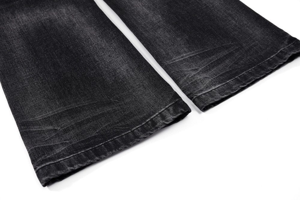 Jean Hippie washed men's street distressed loose flared jeans Size US 32 / EU 48 - 6 Thumbnail