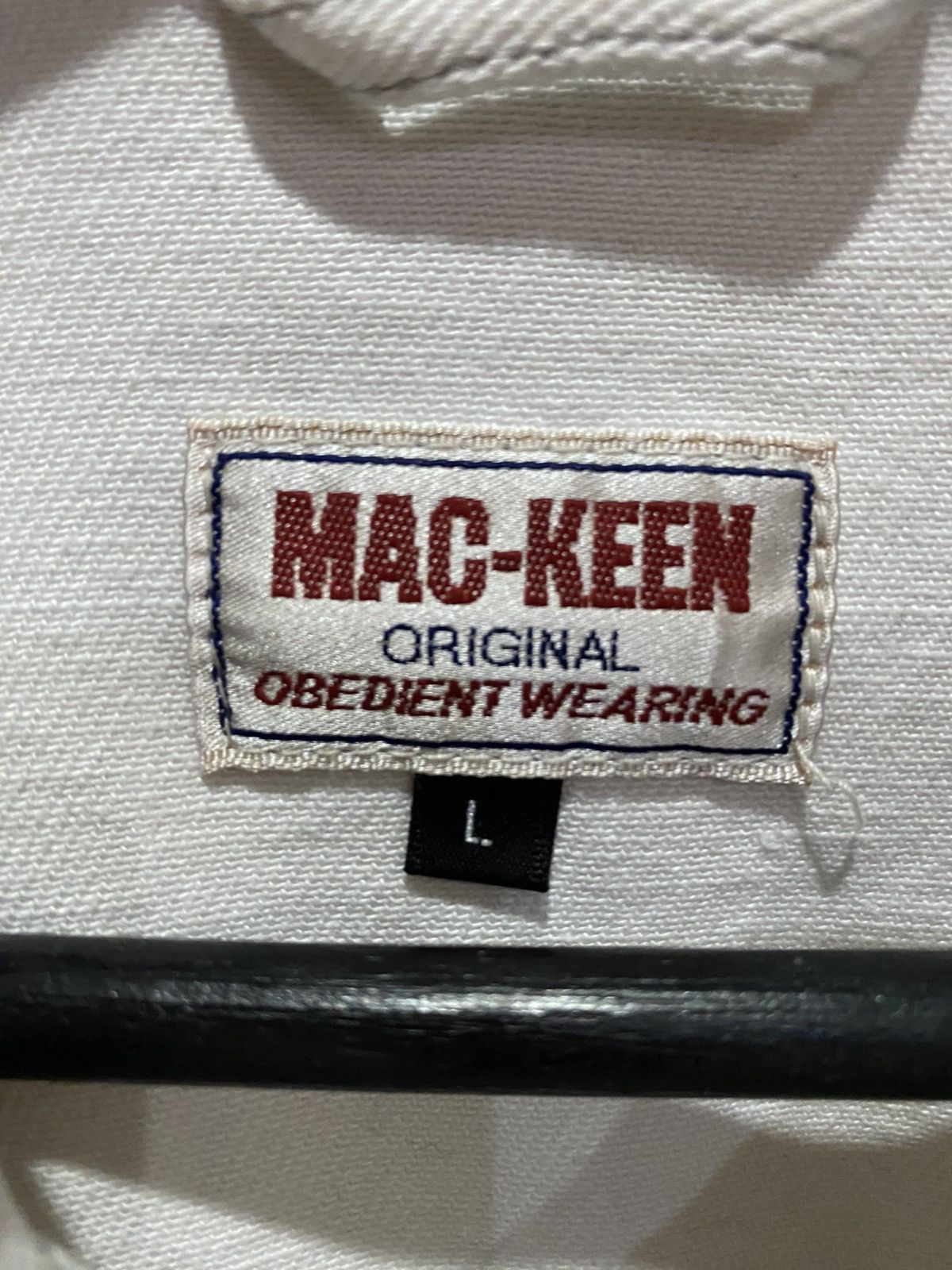 Vintage Vintage Mac-Keen White Denim Trucker Jacket– Japan Tag Size US L / EU 52-54 / 3 - 6 Thumbnail