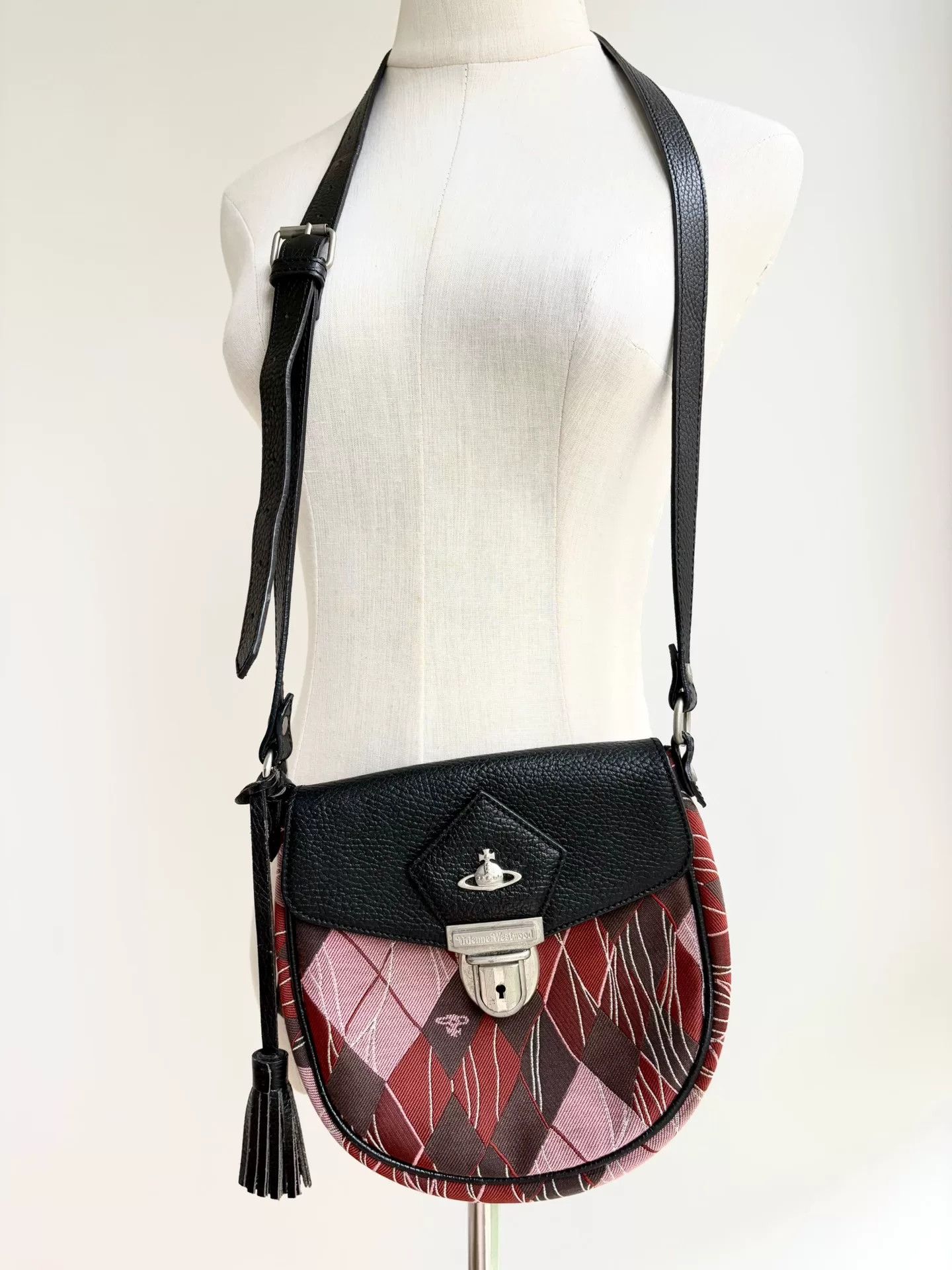Vivienne Westwood Vivienne Westwood Pink Saddle Crossbody Bag Size ONE SIZE - 1 Thumbnail