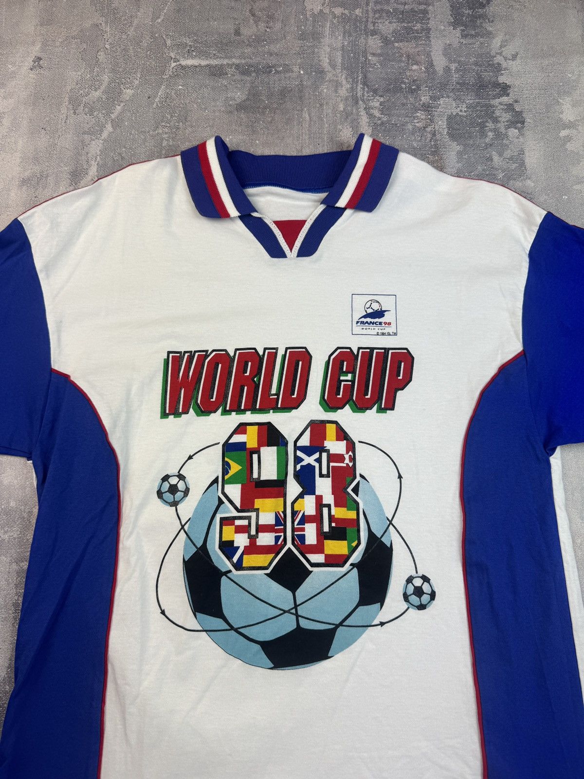 Chelsea Soccer Vintage France 98 FIFA jersey World Cup Size US M / EU 48-50 / 2 - 2 Thumbnail