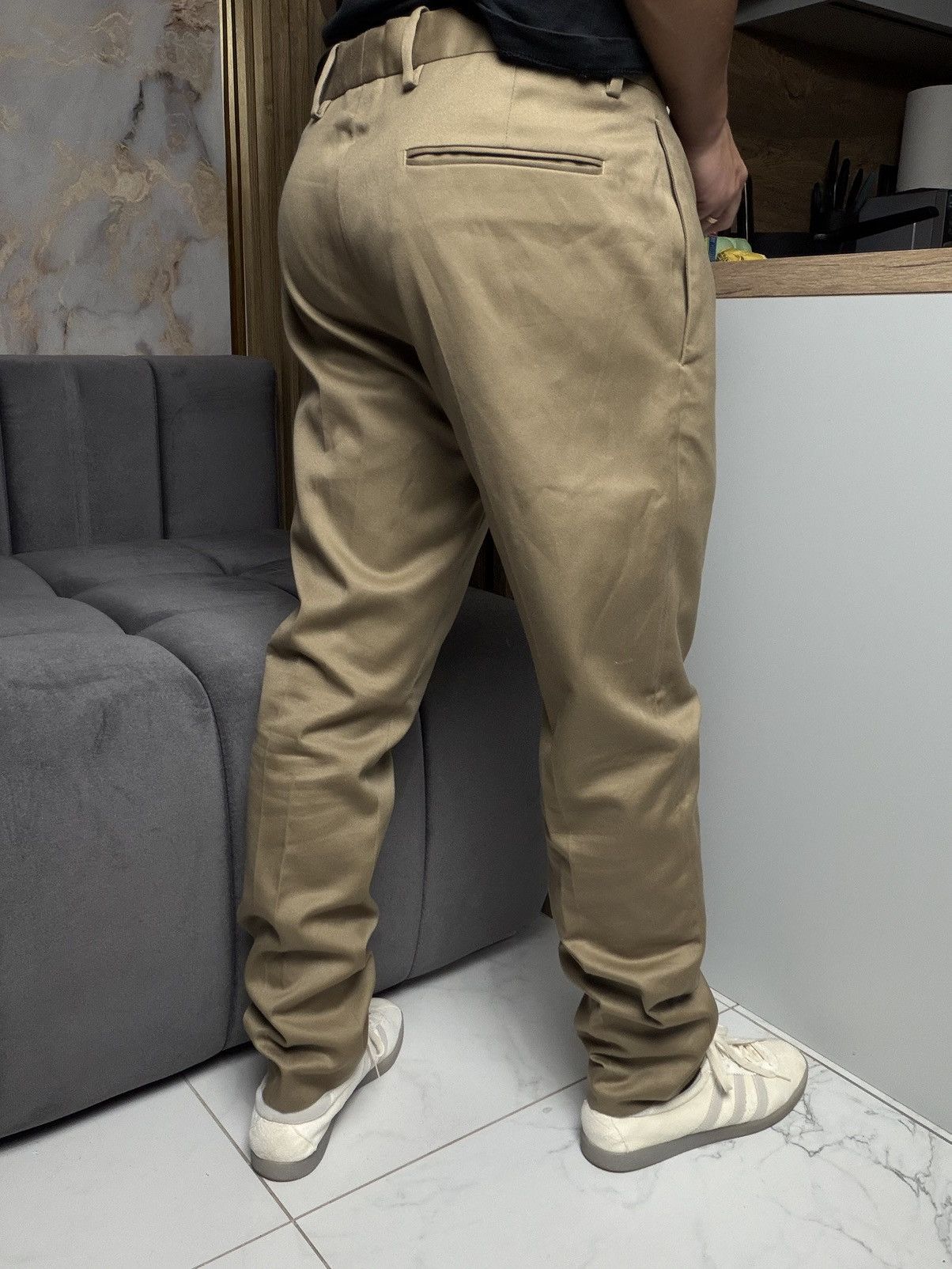 Acne Studios Acne Studios Cone Cotton Beige Mens Pants Classic Size US 33 - 3 Thumbnail