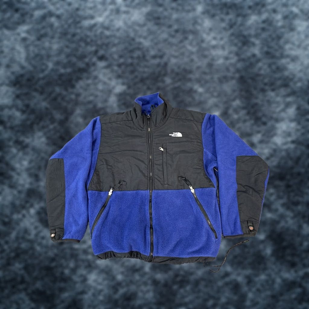 The North Face VINTAGE The North Face Denali Fleece Jacket Women Large Royal Blue Black Jacket / Coat Size L / US 10 / IT 46 - 1 Thumbnail
