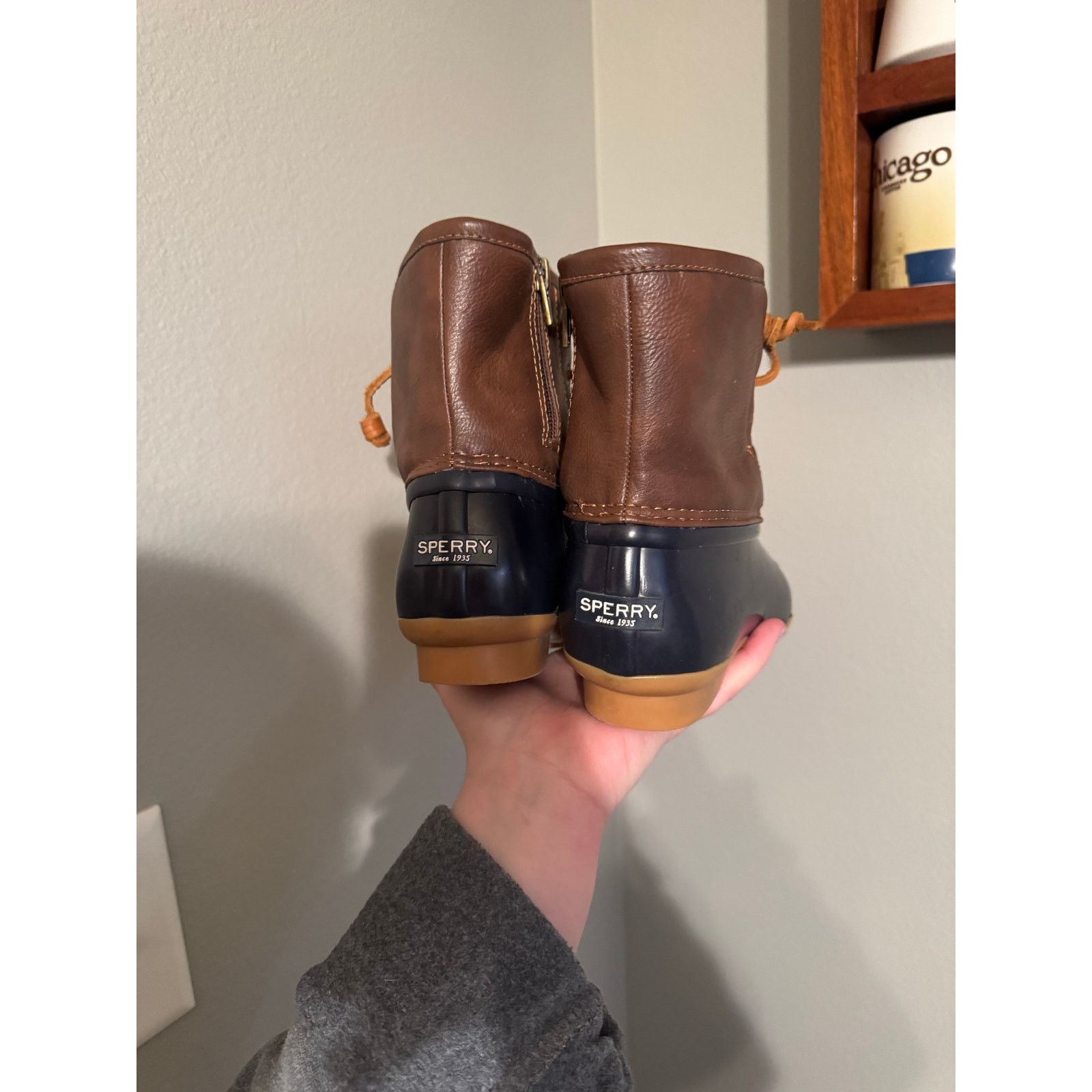 Sperry Sperry Saltwater Boot Navy Girls Size US 5M/ EUR 37 Size US 5 / IT 35 - 2 Thumbnail