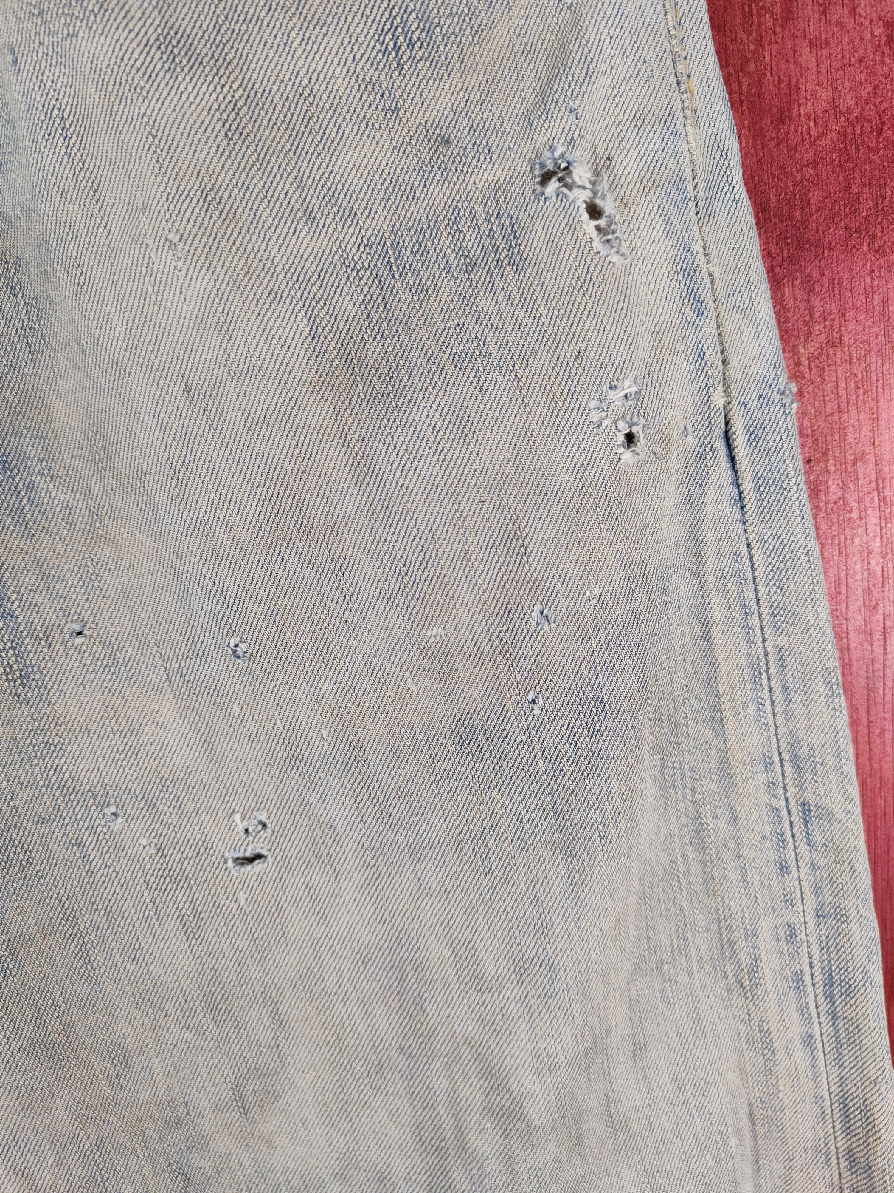 Edwin Edwin Blue Faded vintage Distressed Ripped Jeans #S2128 Size US 30 / EU 46 - 6 Thumbnail
