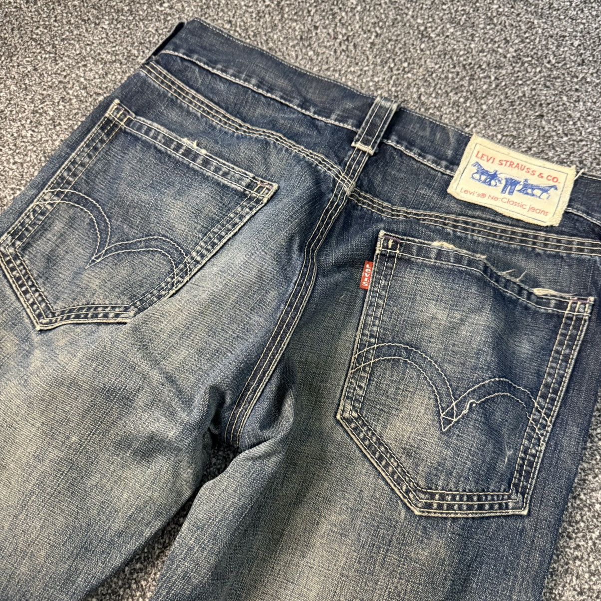 If Six Was Nine 🔥🇯🇵 Vintage 90s Levis Japanese Distressed Rusty Denim Size US 32 / EU 48 - 4 Thumbnail