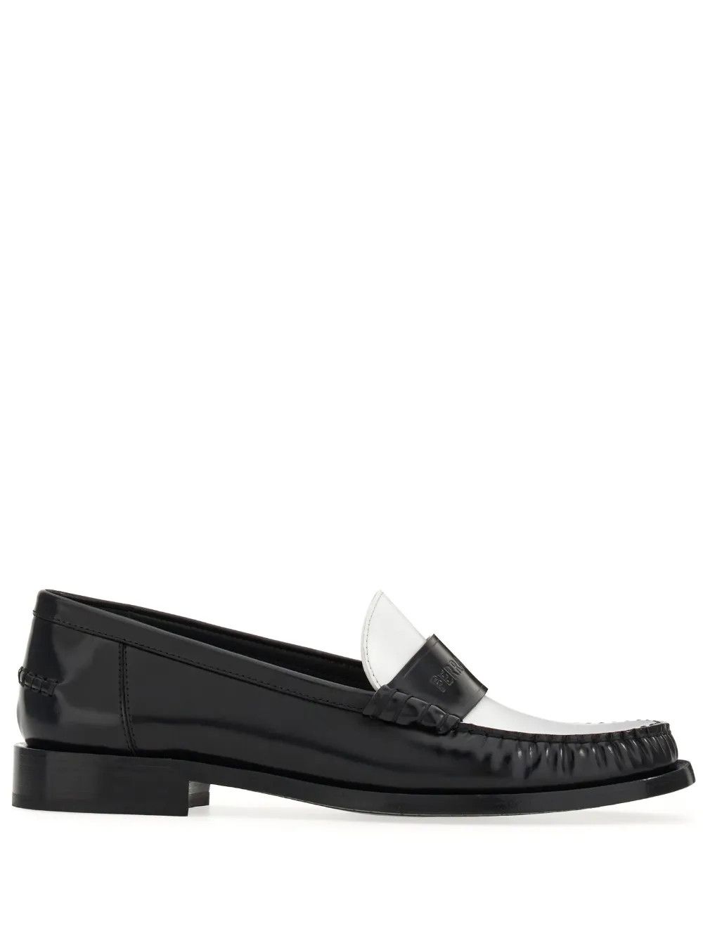 Salvatore Ferragamo o1y0426 Loafers in Black/White Size US 4.5 / IT 34.5 - 1 Thumbnail