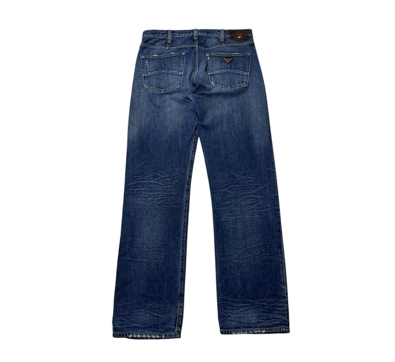 Armani × Giorgio Armani Vintage Armani jeans distressed denim y2k washed J21 regular Size US 33 - 2 Thumbnail