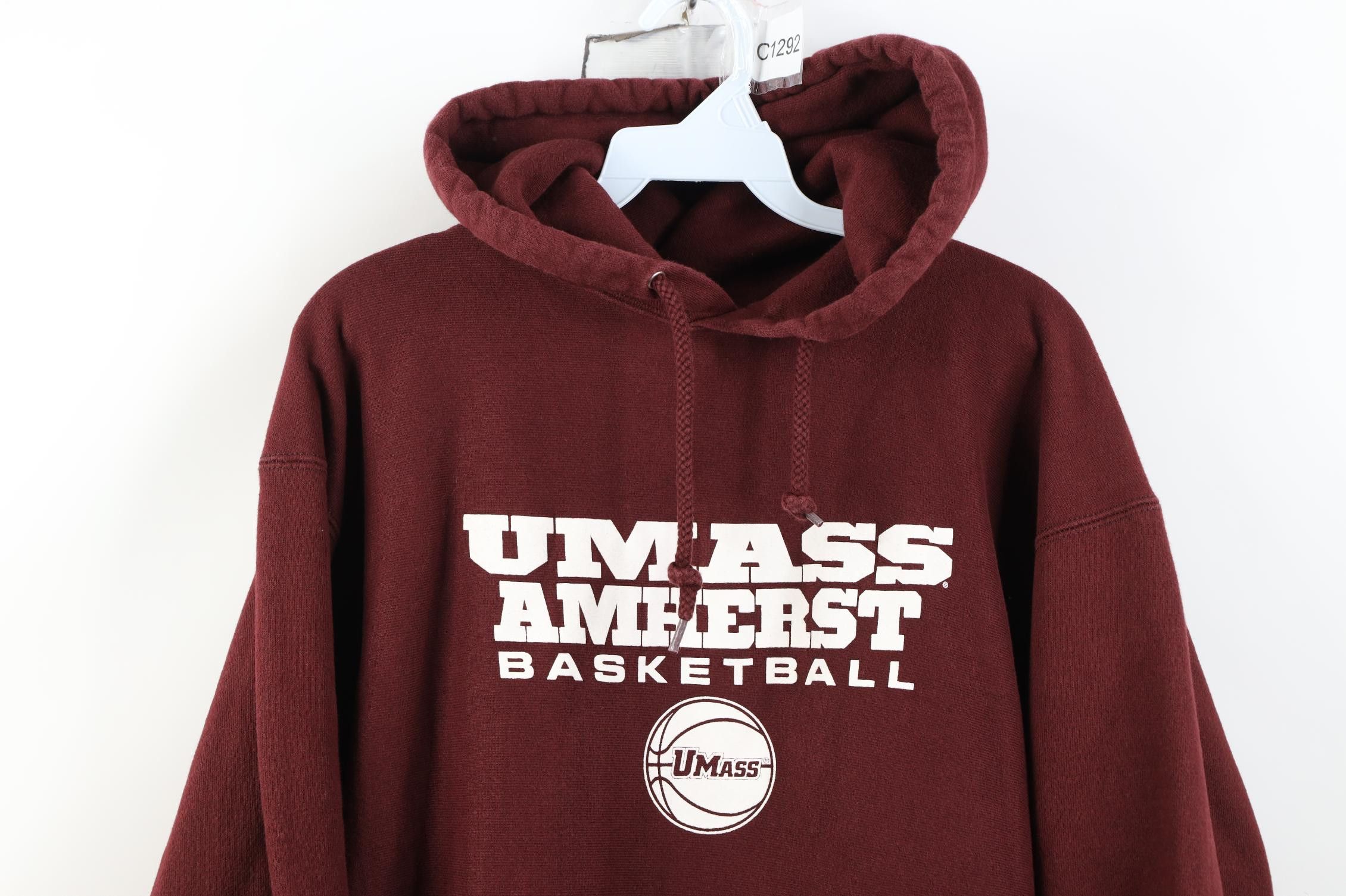 Champion Vintage 90s Champion Reverse Weave Amherst Basketball Hoodie Size US L / EU 52-54 / 3 - 2 Thumbnail