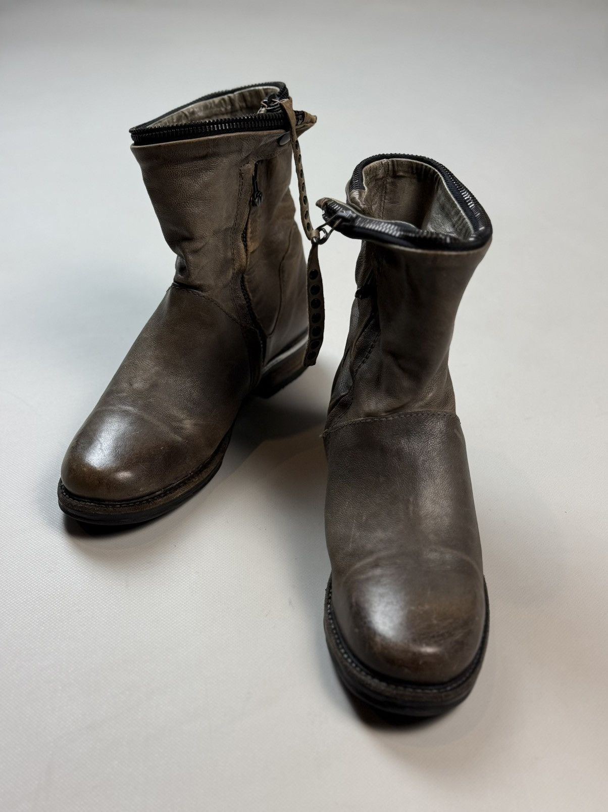 A.S.98 A.S. 98 Airstep Avant-Garde Leather Combat Boots Shoes Size US 7 / IT 37 - 11 Thumbnail