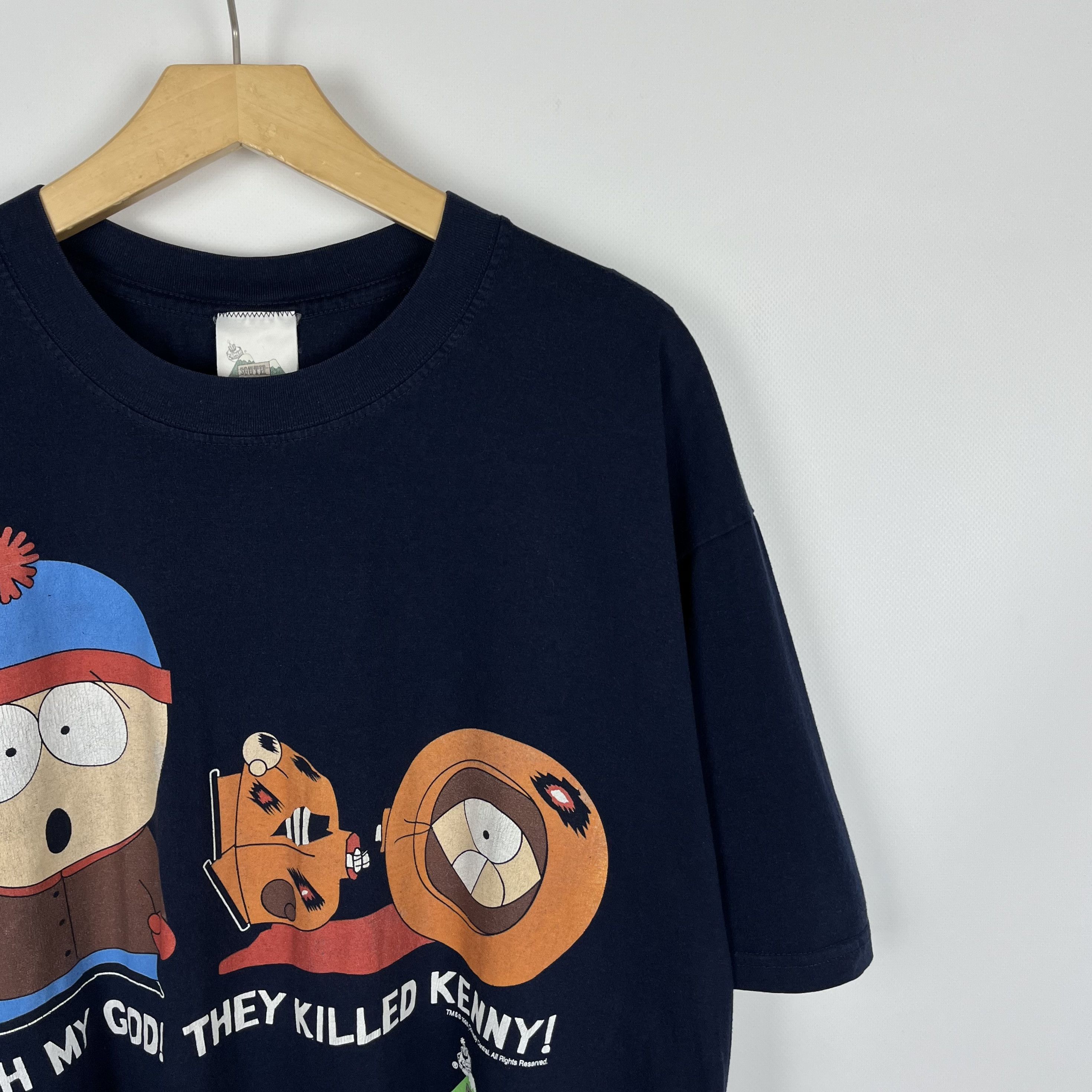 Cartoon Network Vintage South Park Cartoon “Killed Kenny” T Shirt 1998 Size US XL / EU 56 / 4 - 2 Thumbnail