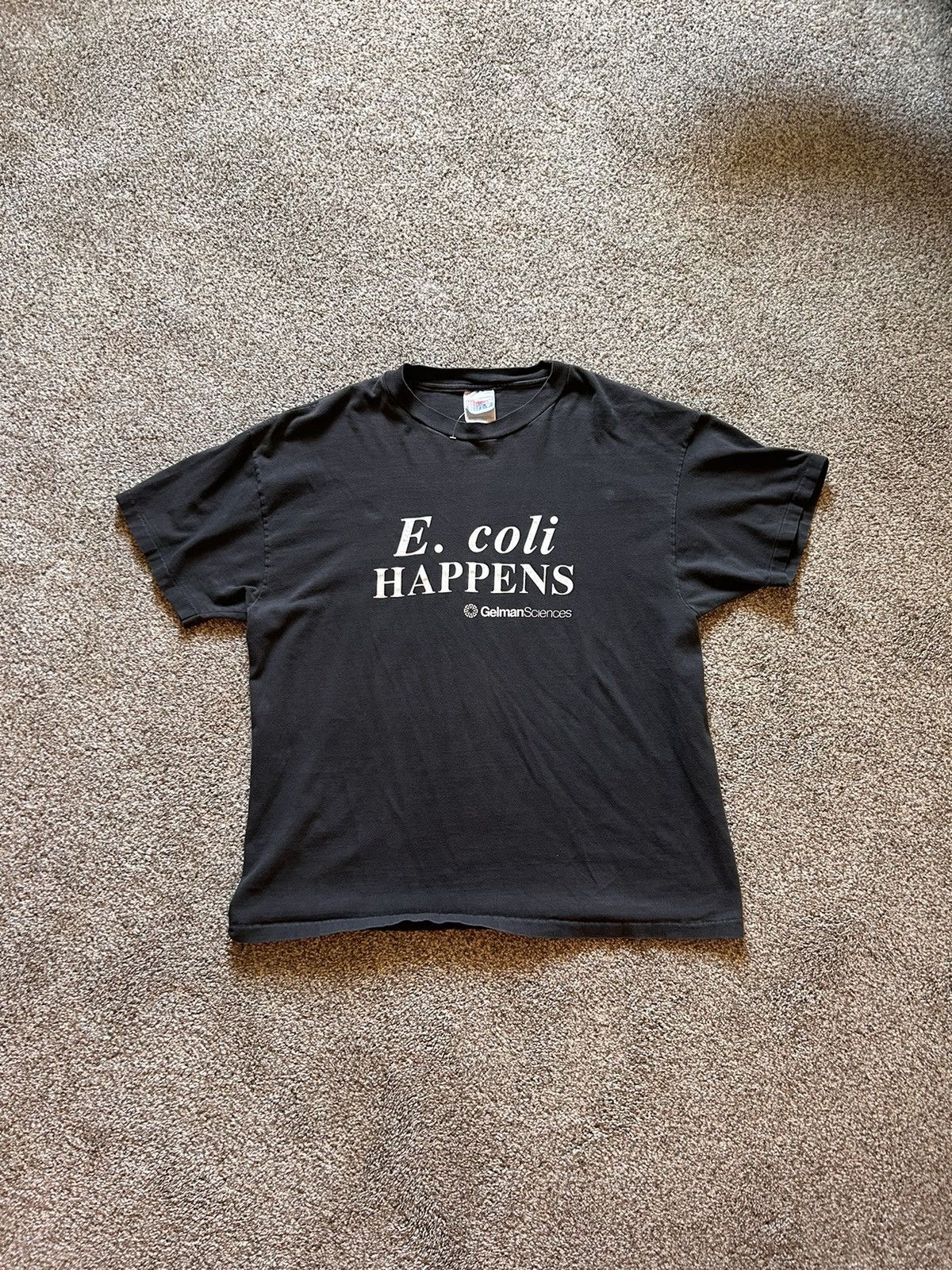 Hanes × Vintage E. Coli vintage black t shirt Size US XL / EU 56 / 4 - 1 Thumbnail