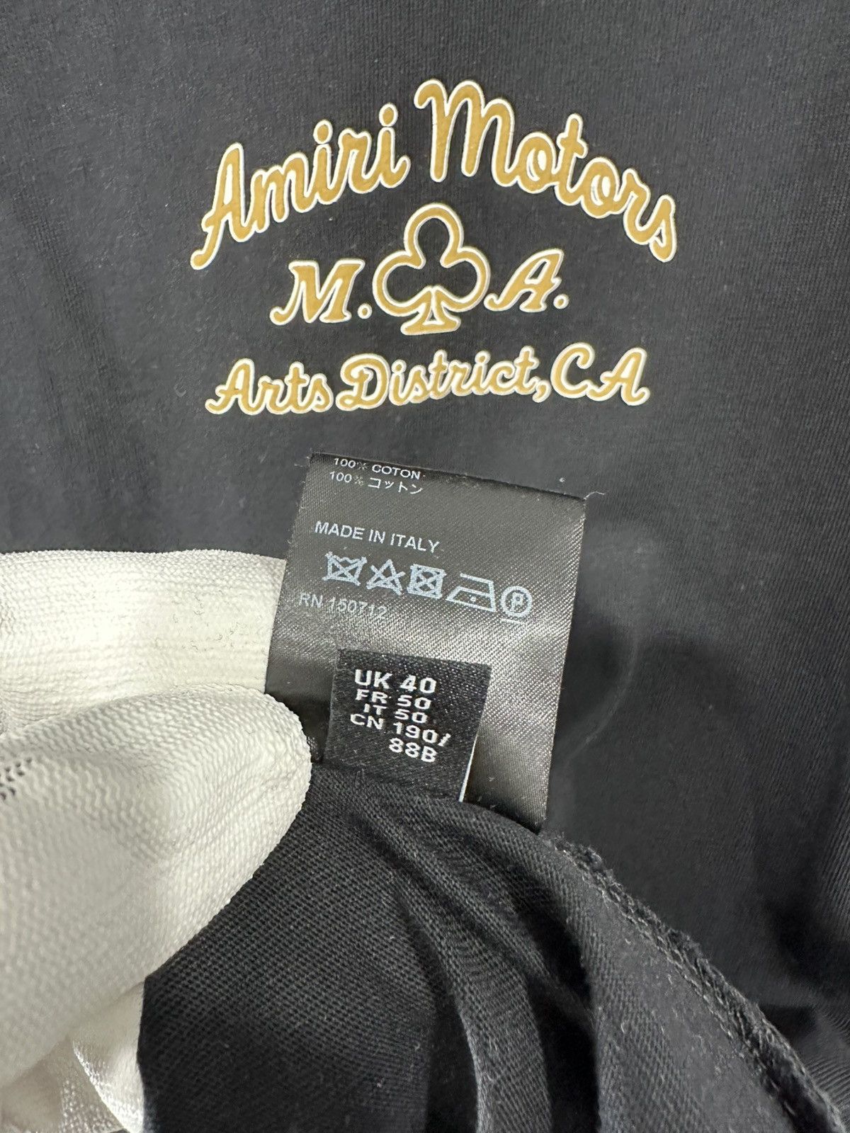Amiri Amiri “Amiri Motors” Tee Large Black Size US L / EU 52-54 / 3 - 9 Thumbnail
